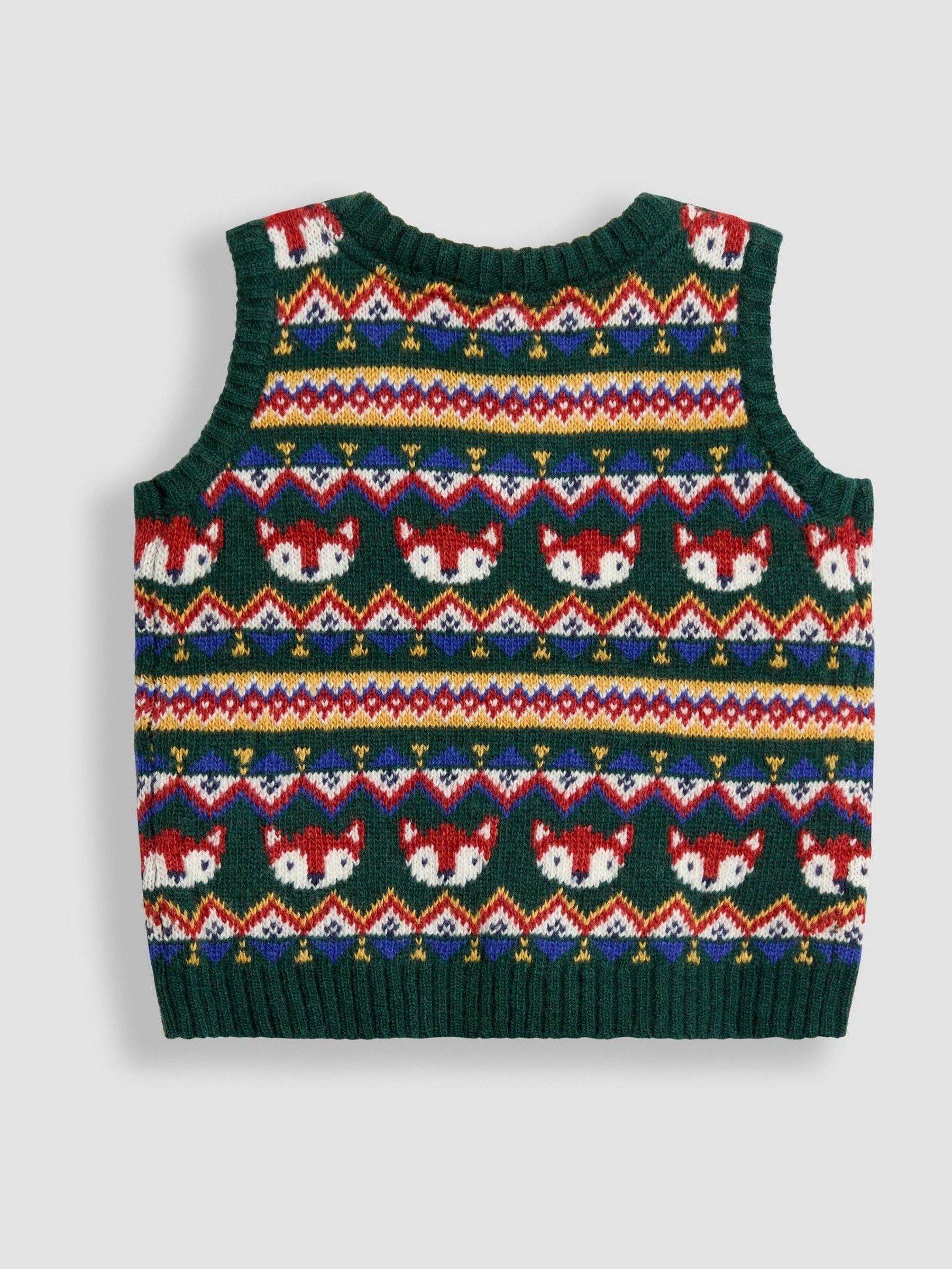 Green Fair Isle Tank Top - Image 3 of 3