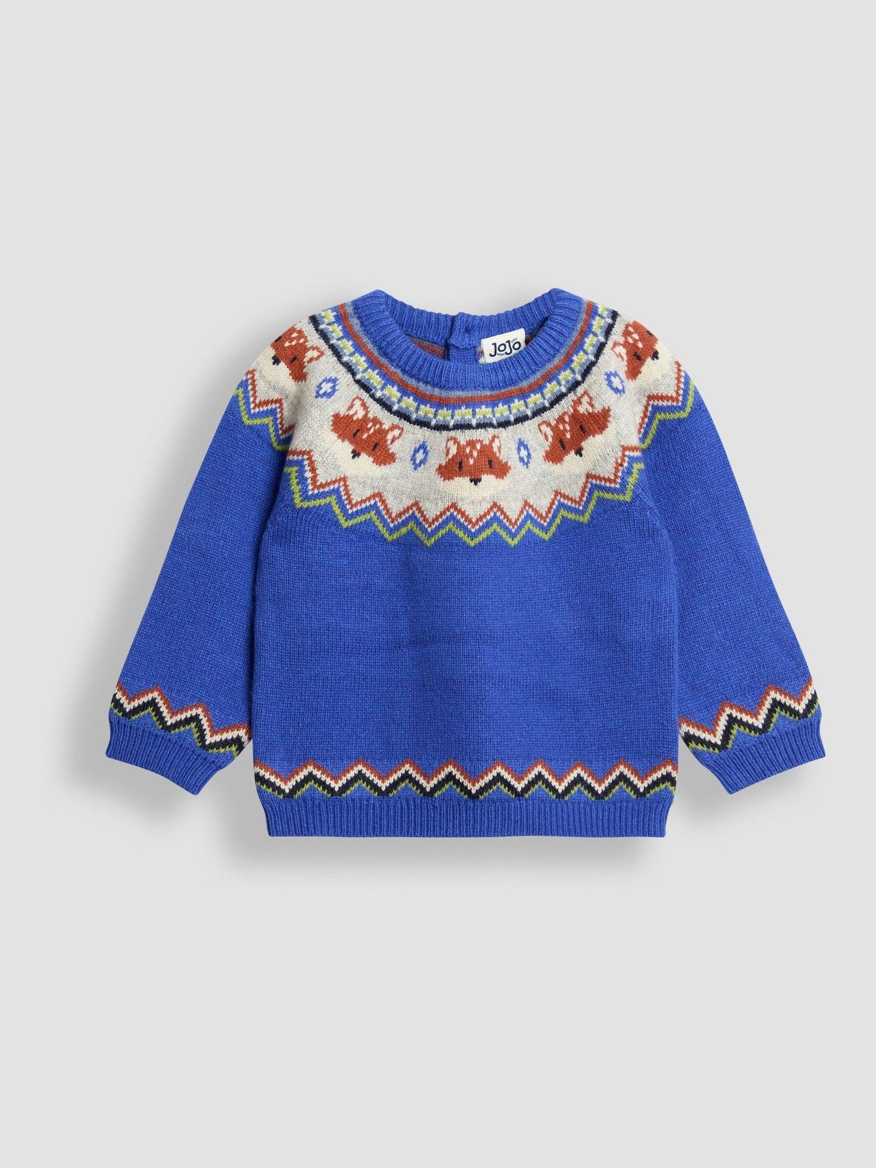 Blue Character Fair Isle Jumper - Image 1 of 3