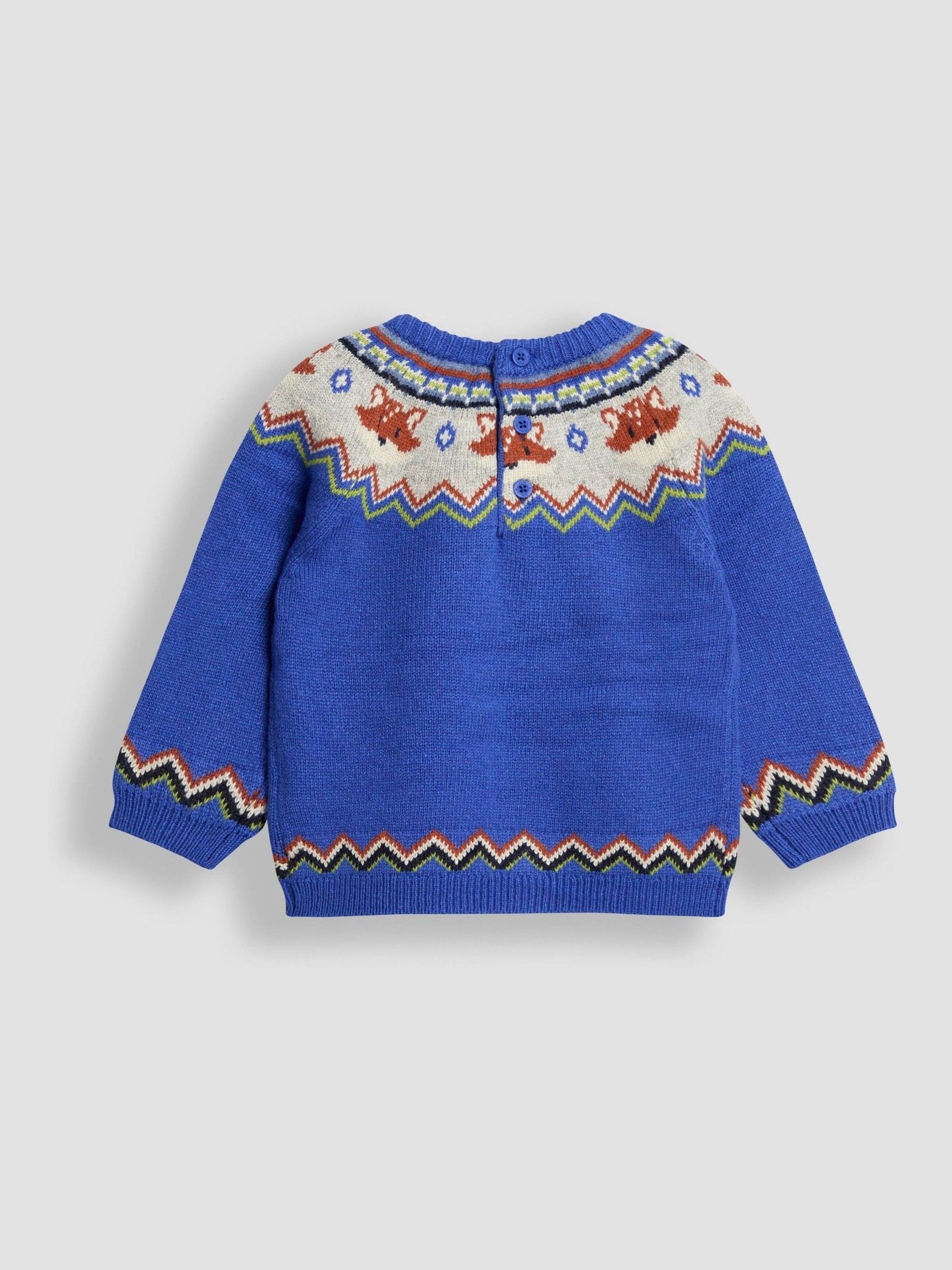 Blue Character Fair Isle Jumper - Image 3 of 3