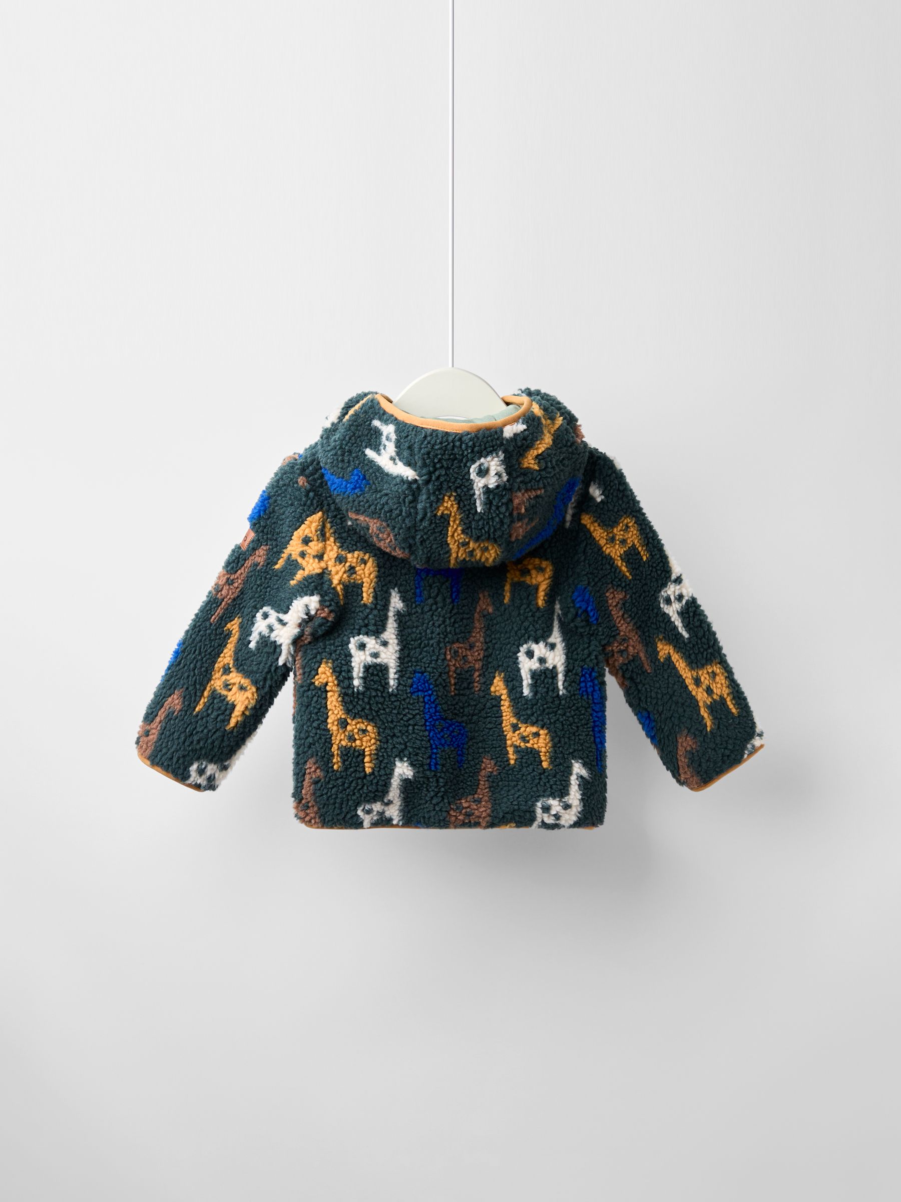 Green Hooded Teddy Fleece Jacket - Image 2 of 5
