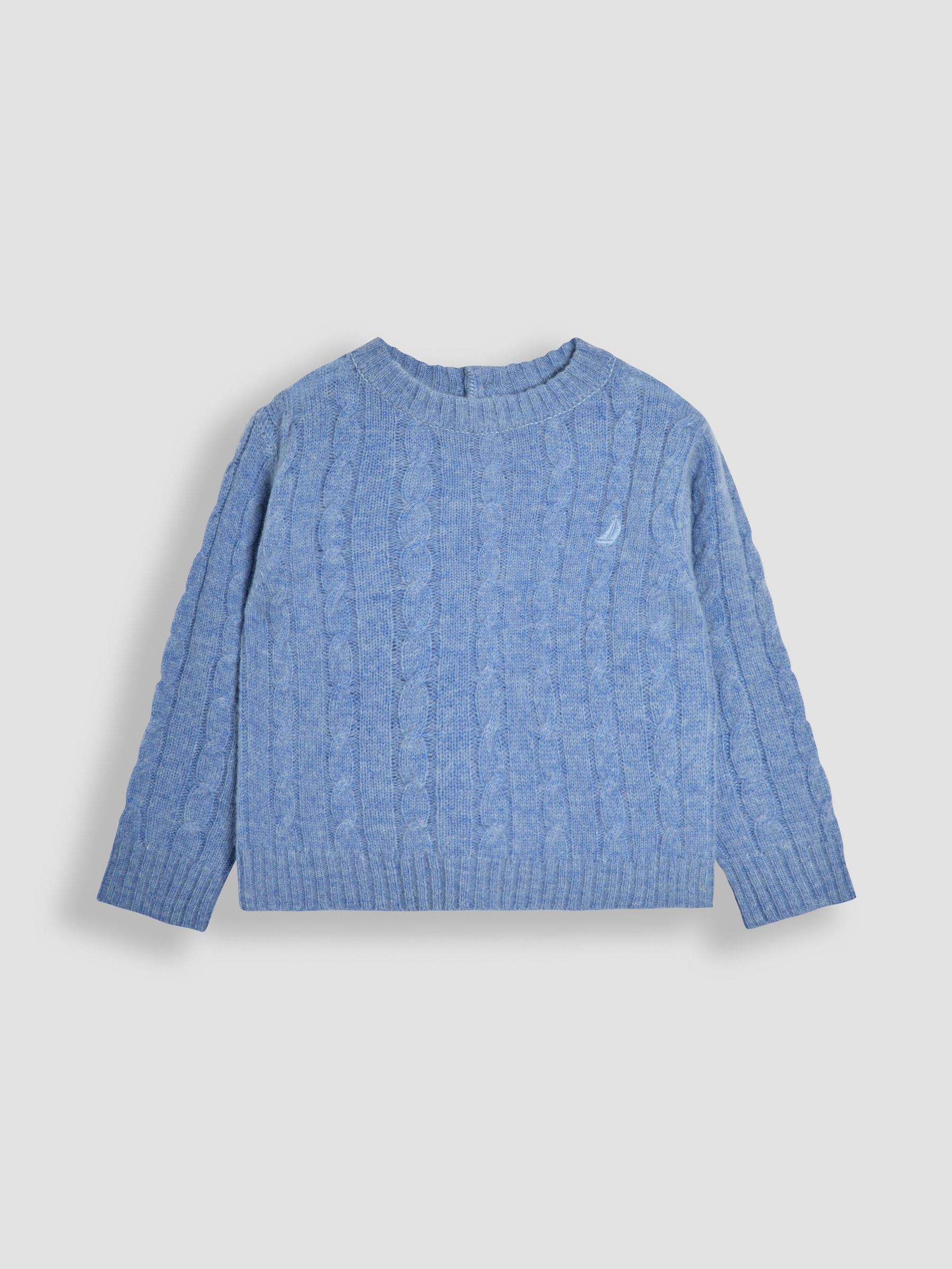 Light Blue Classic Cable Jumper - Image 1 of 3