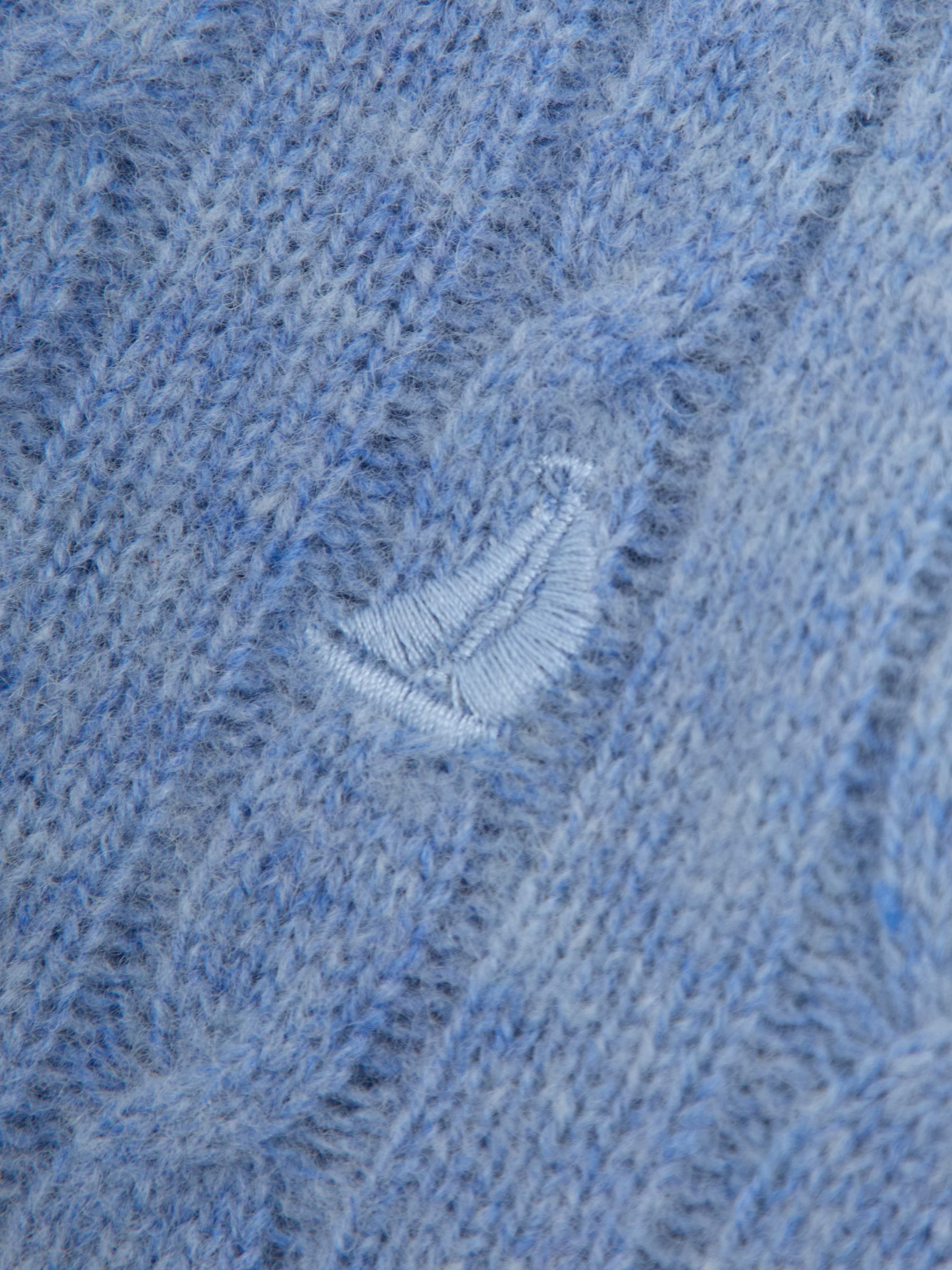 Light Blue Classic Cable Jumper - Image 3 of 3
