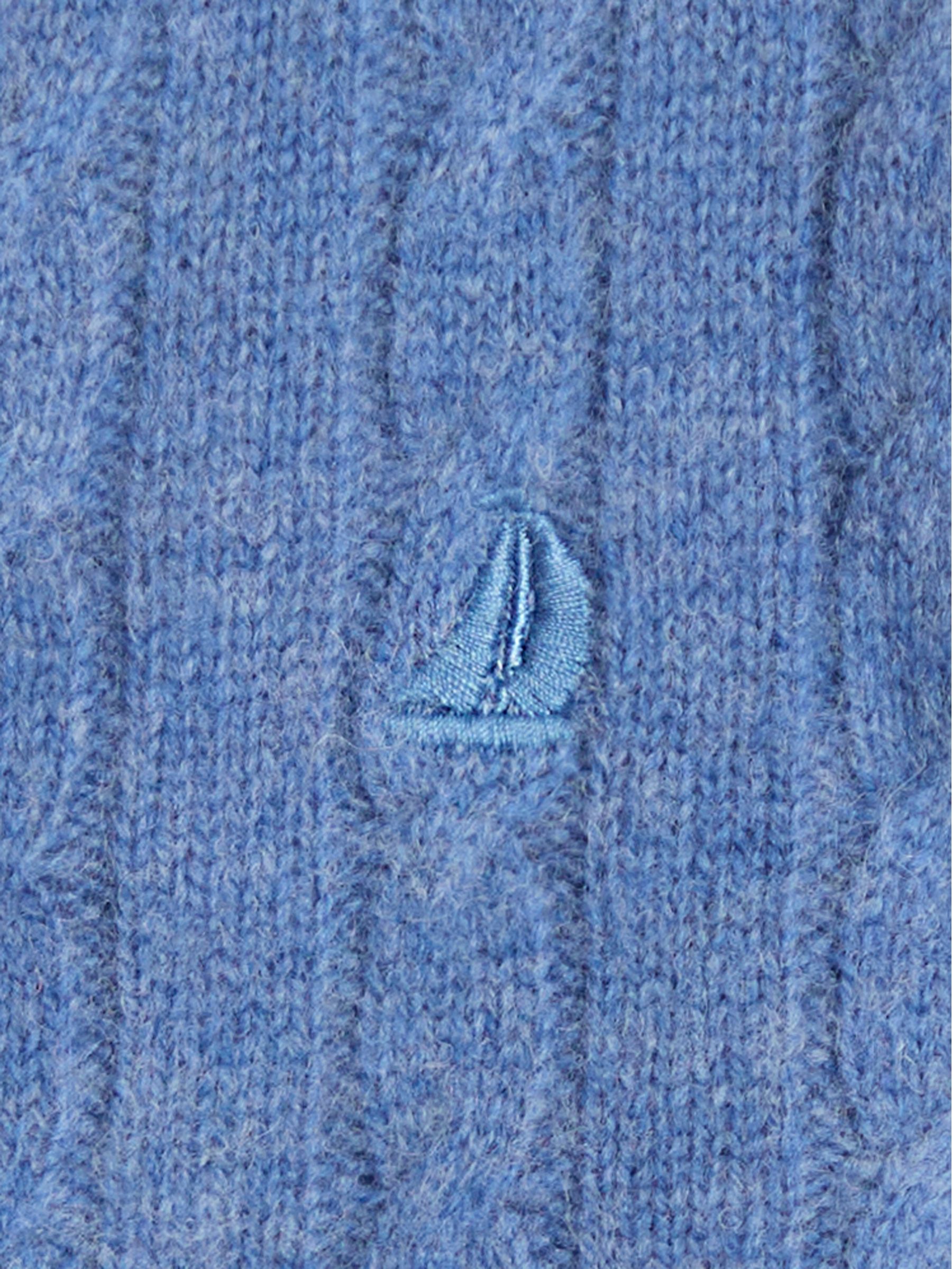 Navy Blue Classic Cable Jumper - Image 2 of 3