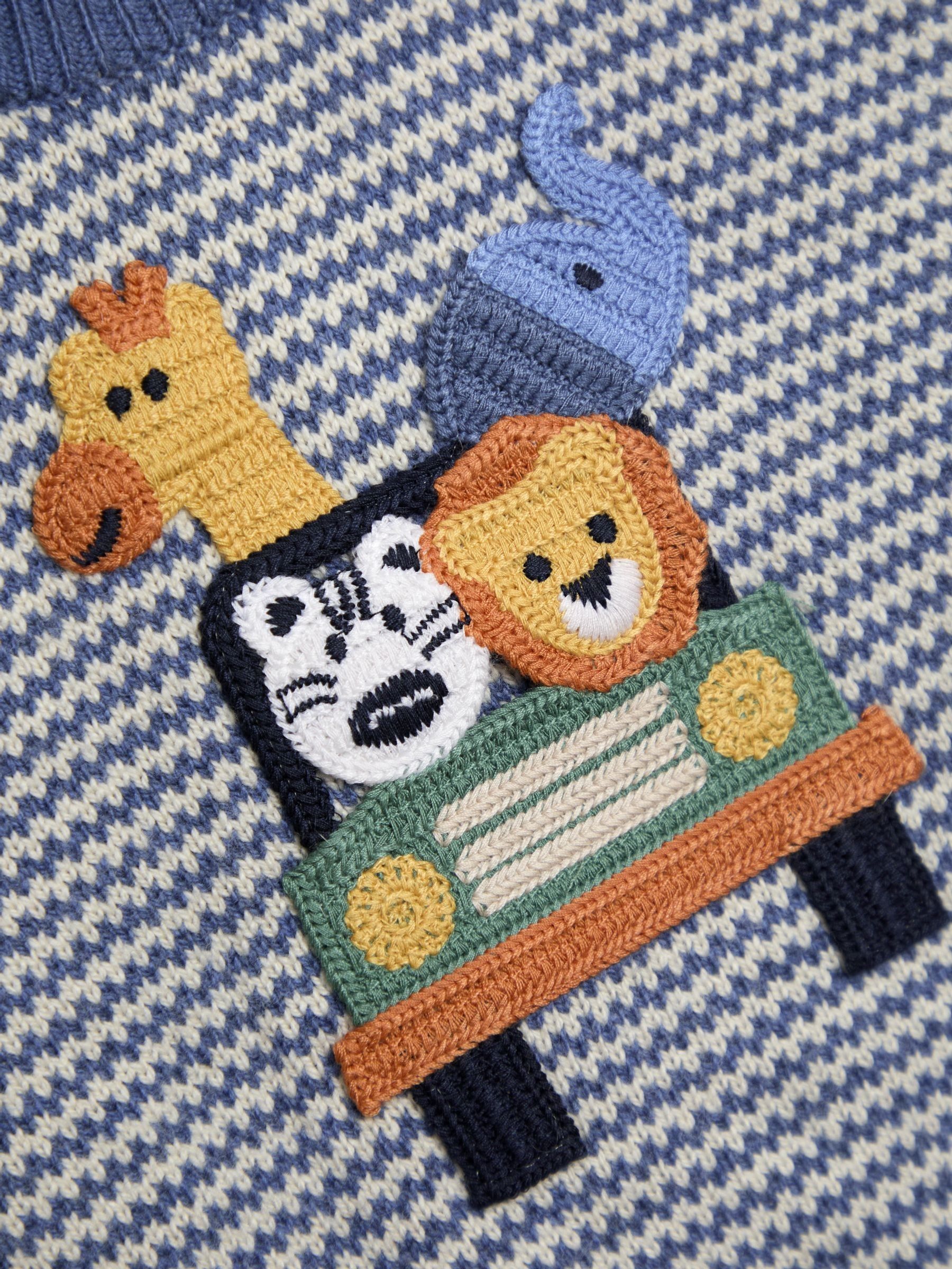 Blue Crochet Appliqué Jumper - Image 2 of 3