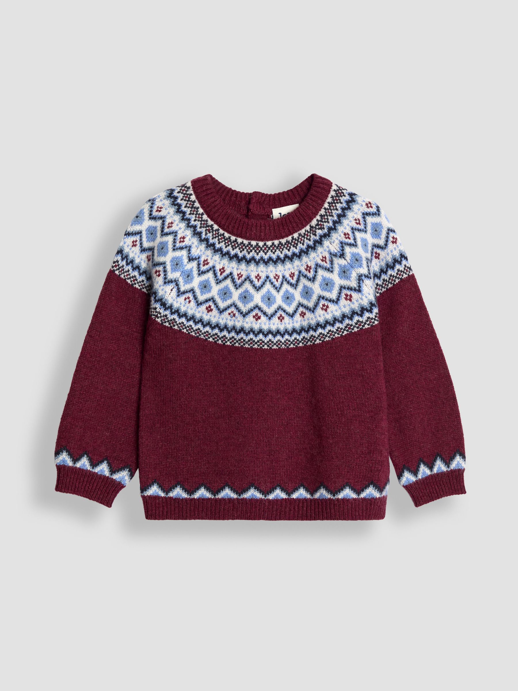 Red Fair Isle Jumper - Image 1 of 3