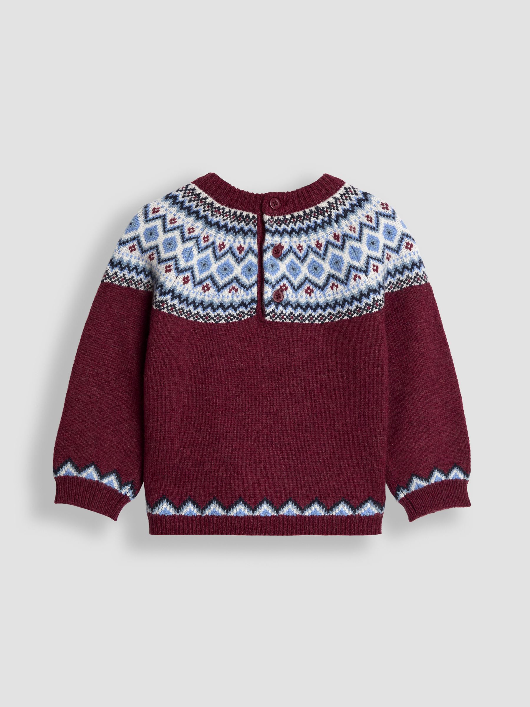 Red Fair Isle Jumper - Image 2 of 3