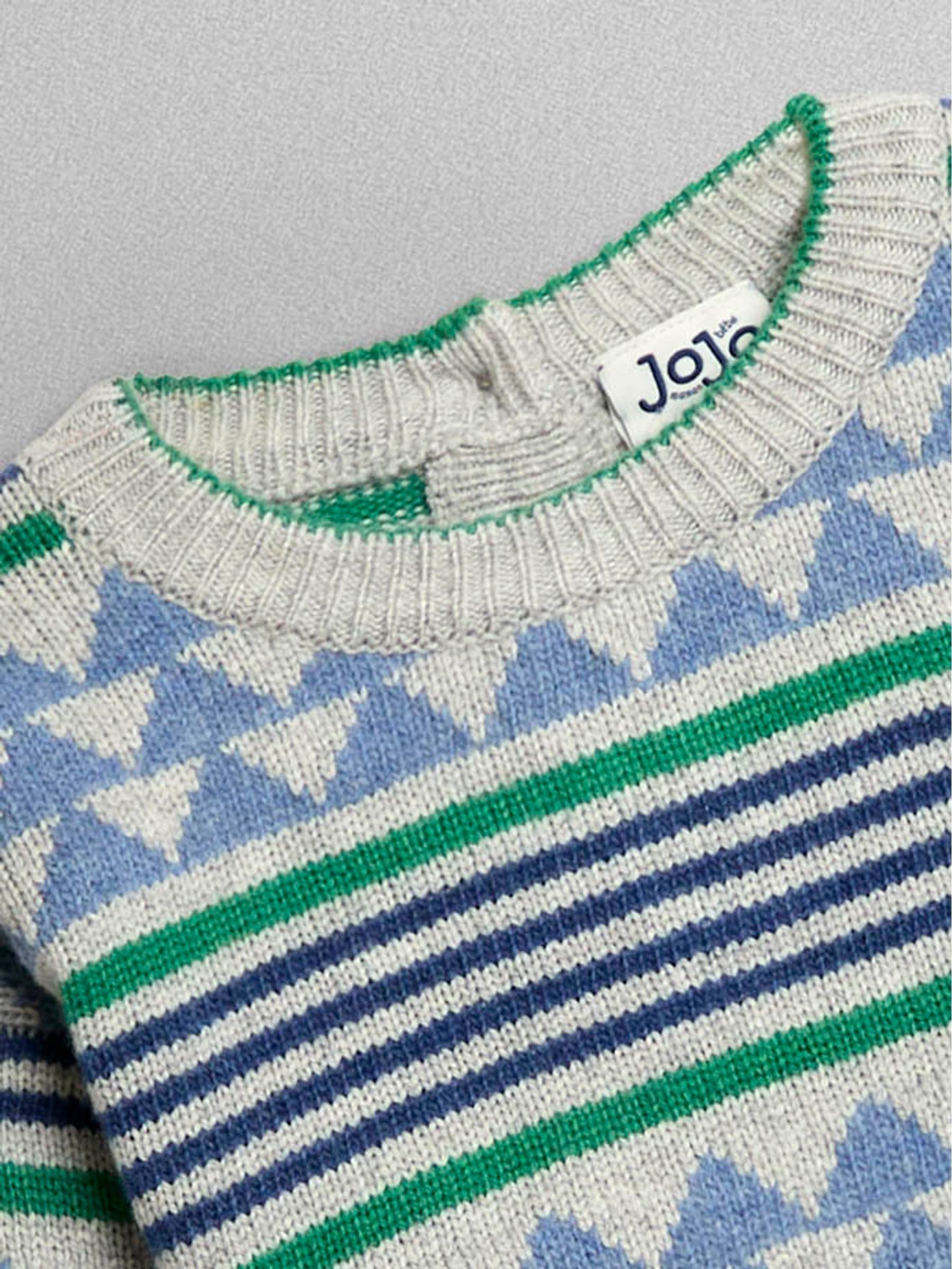 Grey Patterned Jumper - Image 2 of 3