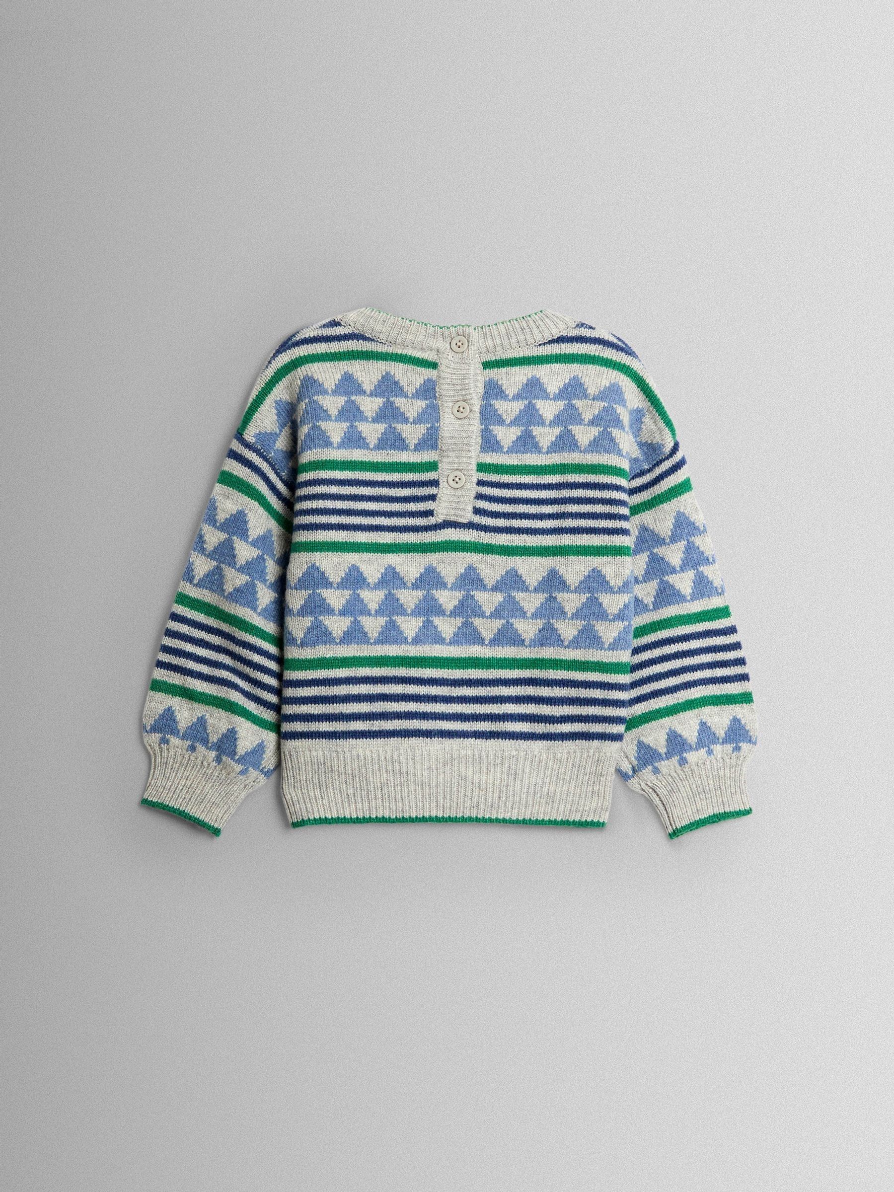 Grey Patterned Jumper - Image 3 of 3