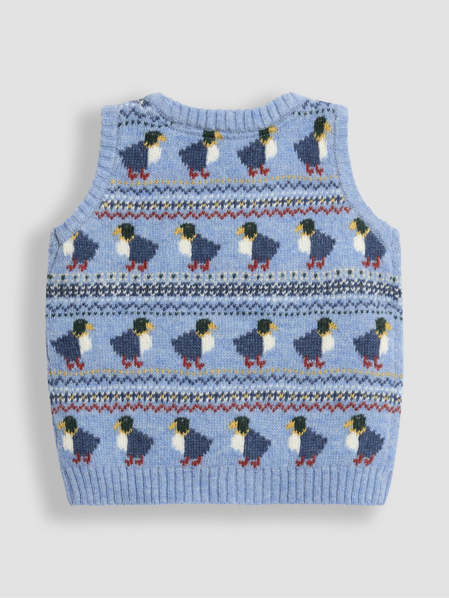 Dark Blue Fair Isle Tank Top - Image 3 of 3