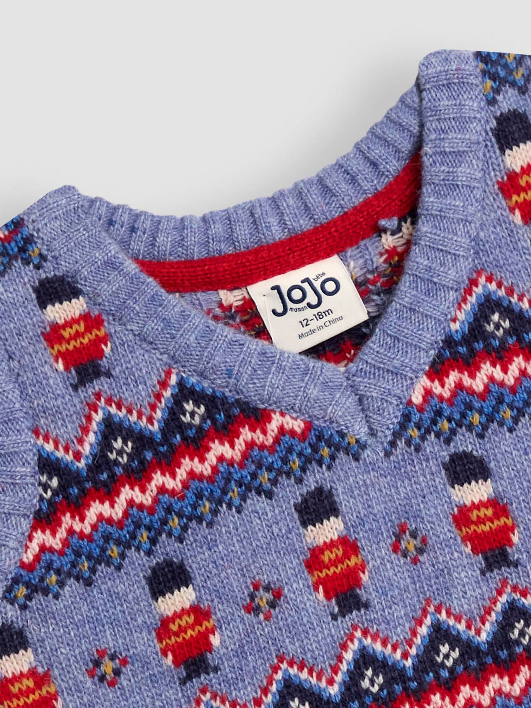 Sky Blue Fair Isle Tank Top - Image 2 of 3