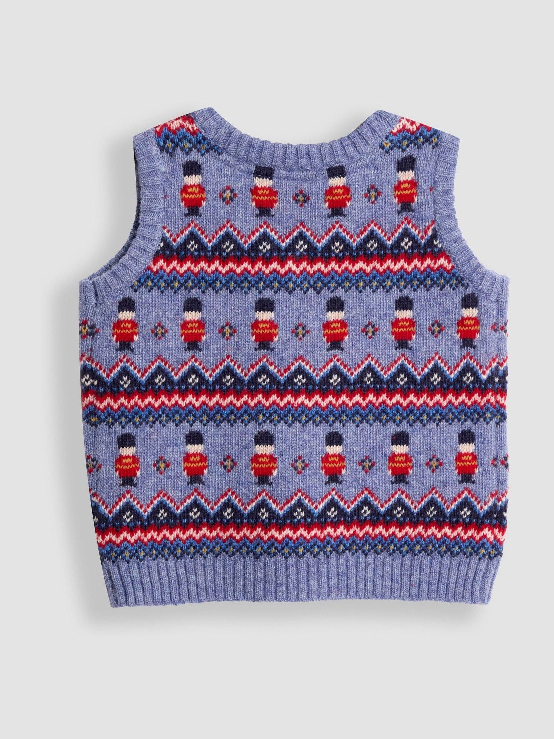 Sky Blue Fair Isle Tank Top - Image 3 of 3