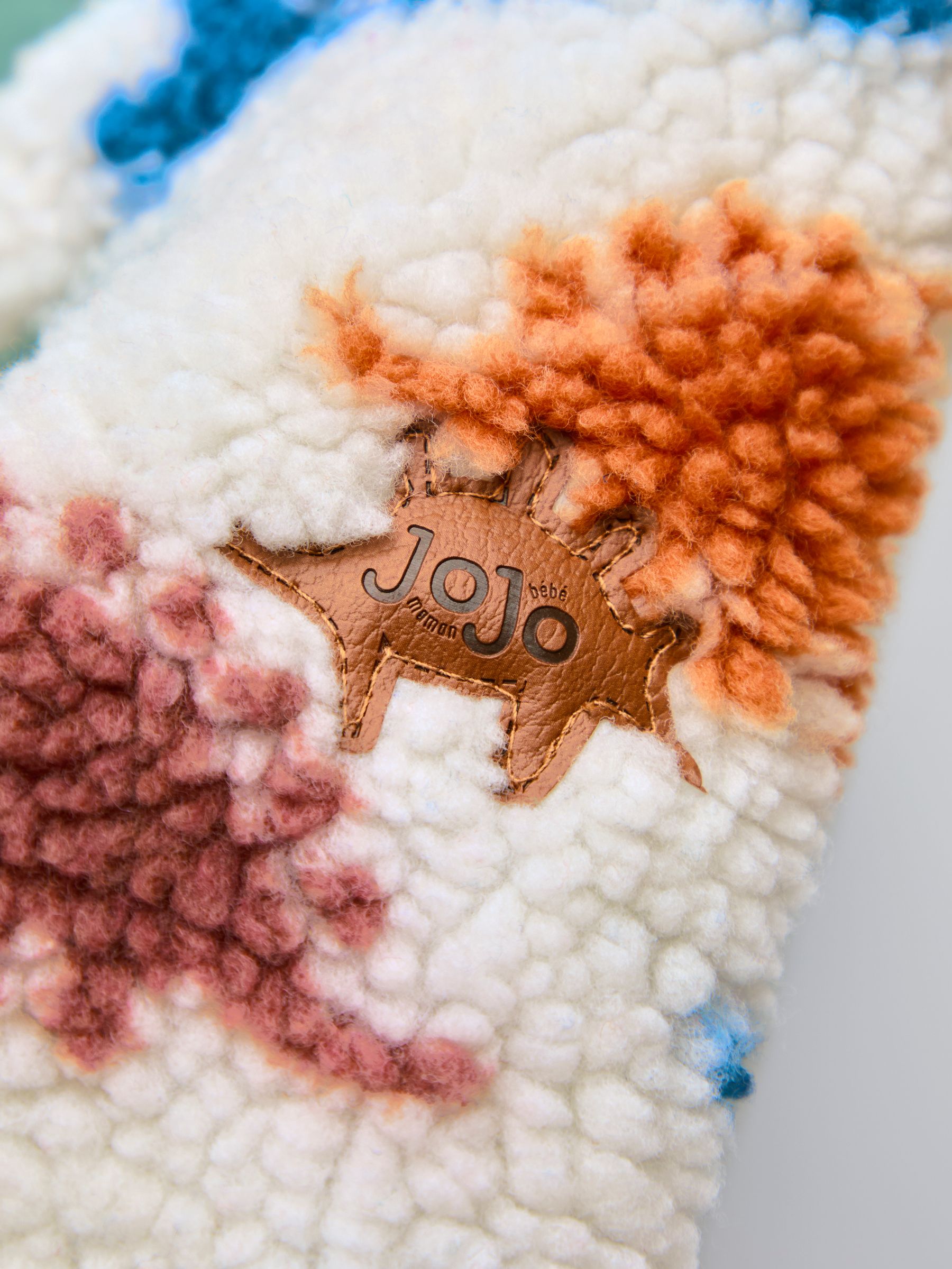 Natural Stegosaurus Dino Checkerboard Hooded Borg Jacket - Image 6 of 6