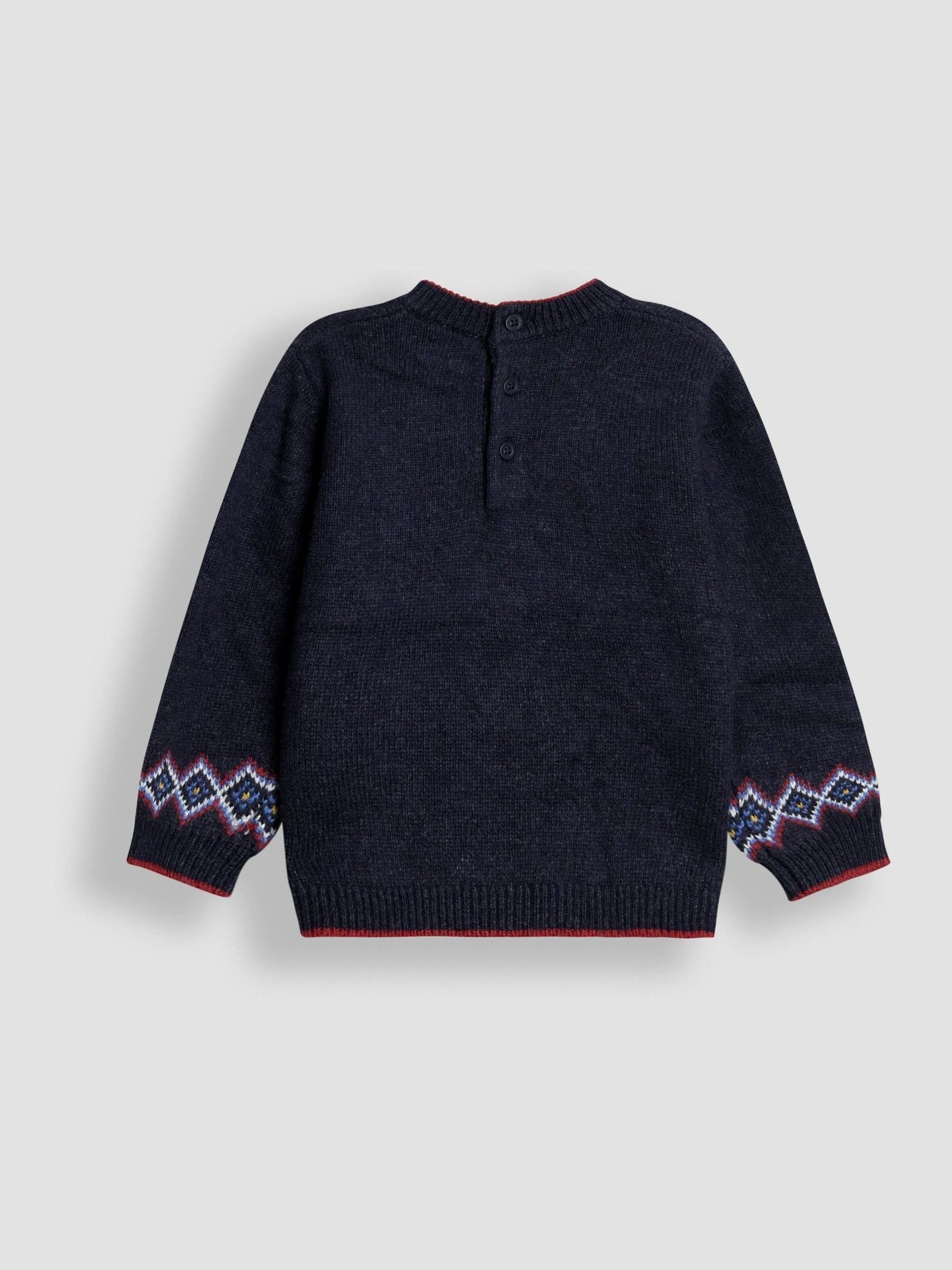 Blue Fairisle Pattern Jumper - Image 3 of 3