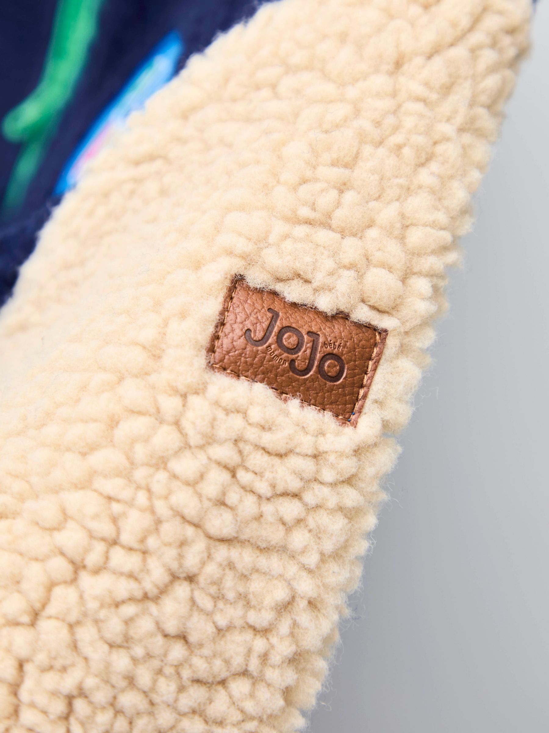 Navy Blue Colour Block Fleece Jacket - Image 8 of 9