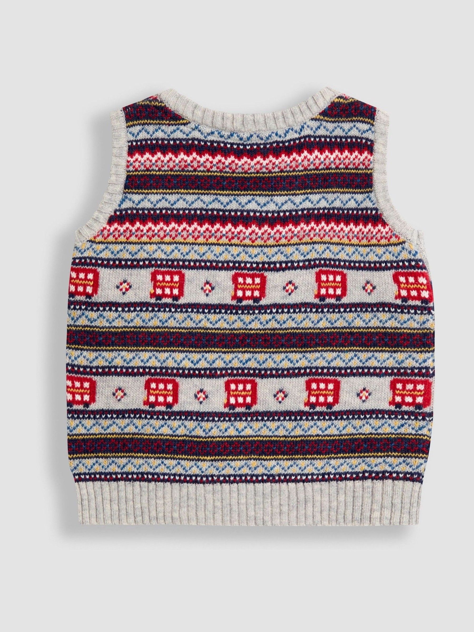Grey Fair Isle Tank Top - Image 3 of 3