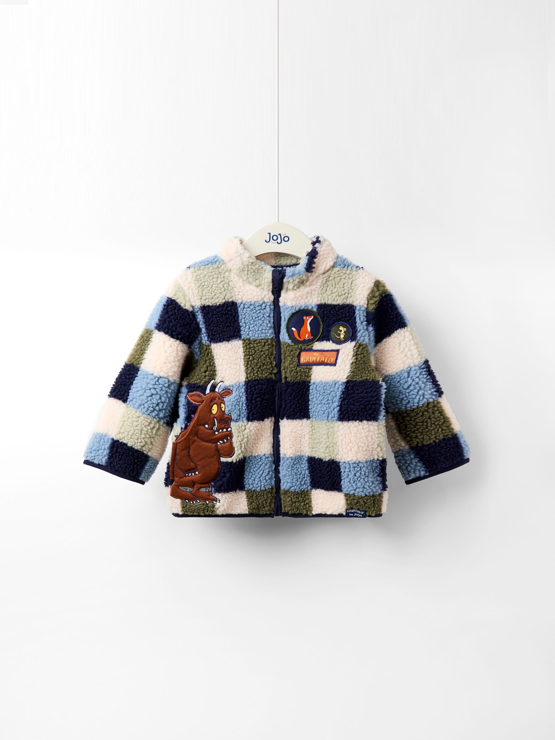 Gruffalo Blue Appliqué Teddy Fleece Jacket - Image 1 of 3