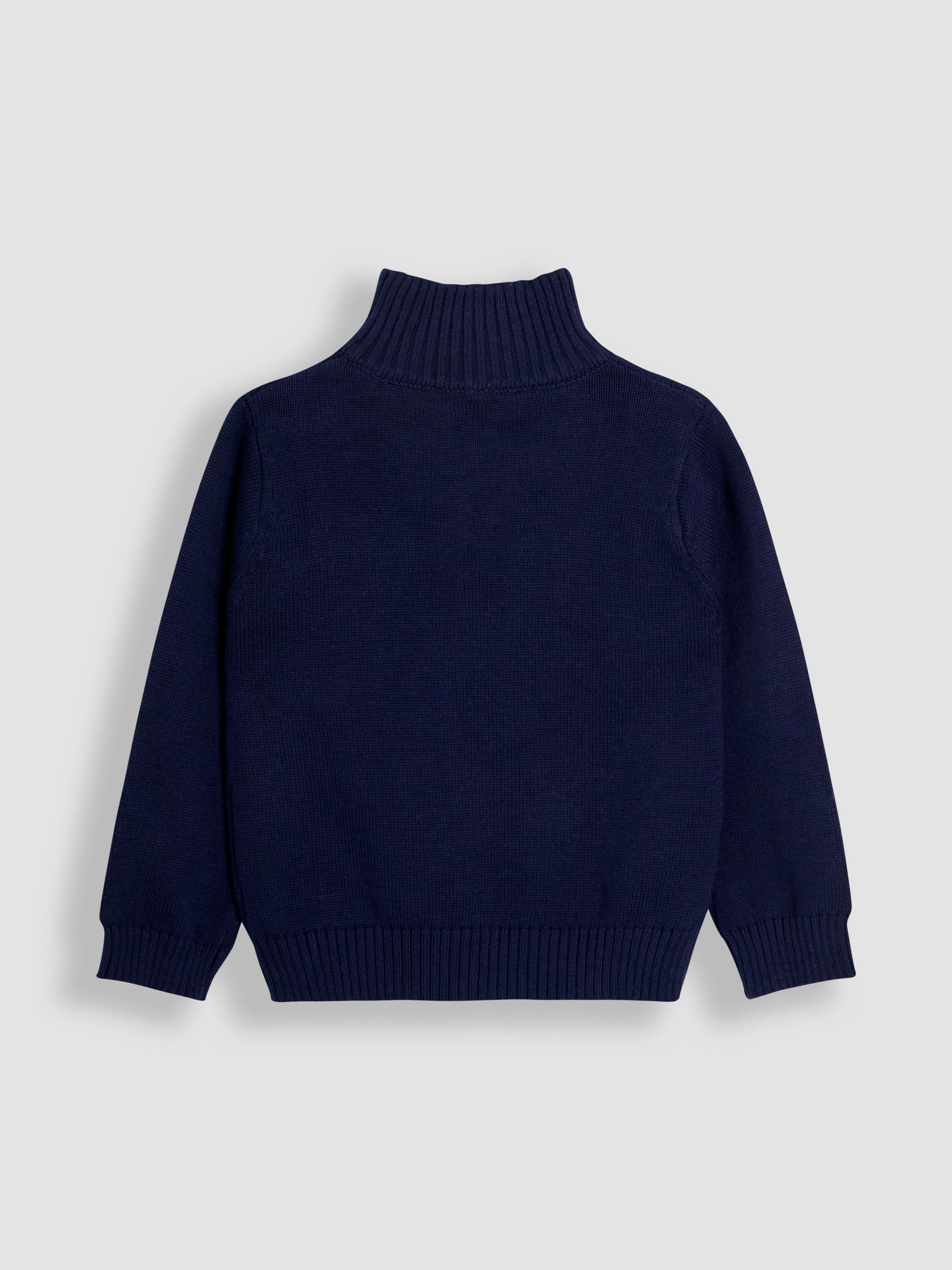 Blue Classic Half Zip Jumper - Image 2 of 3