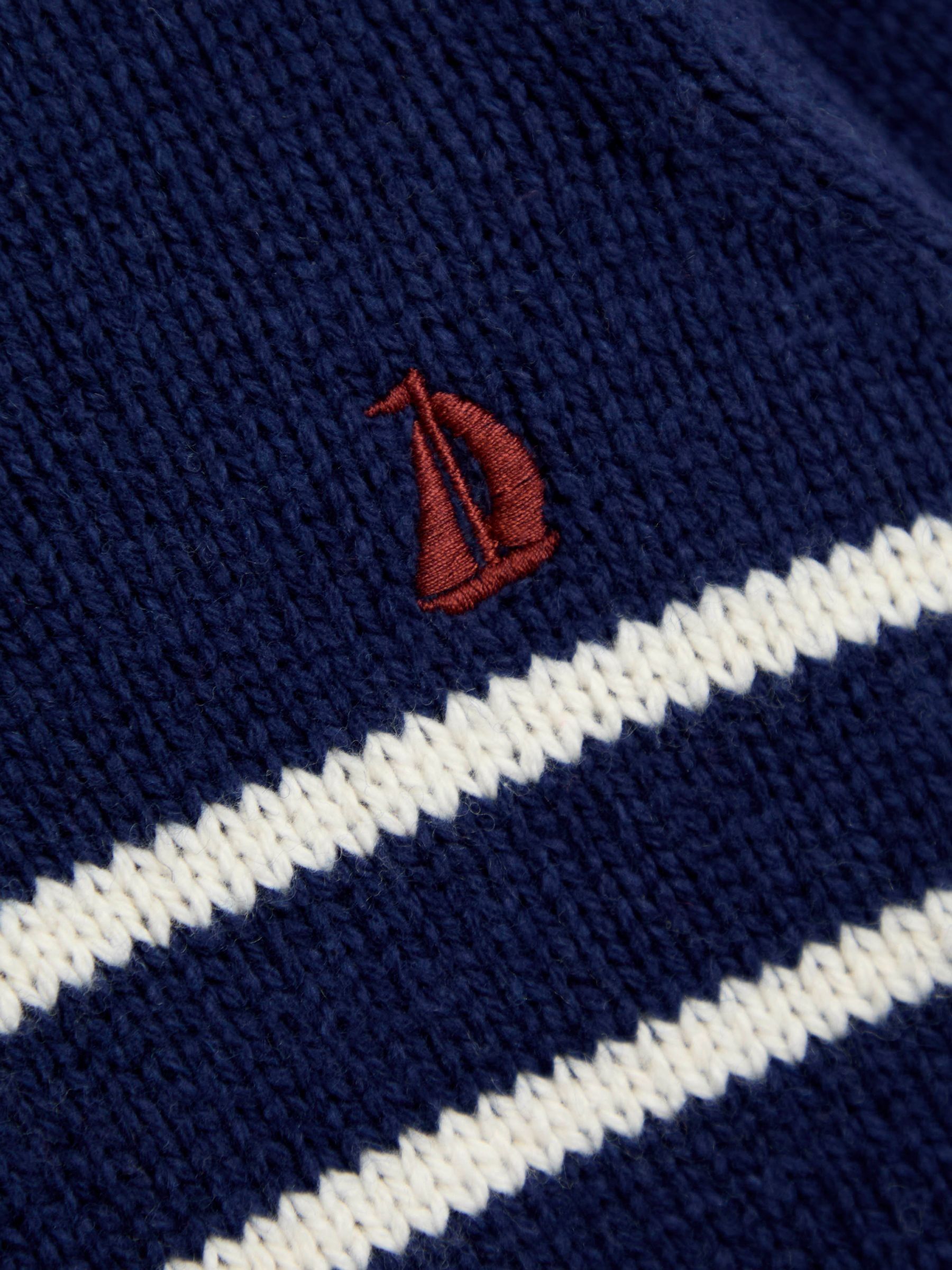 Blue Classic Stripe Half Zip Jumper - Image 2 of 3