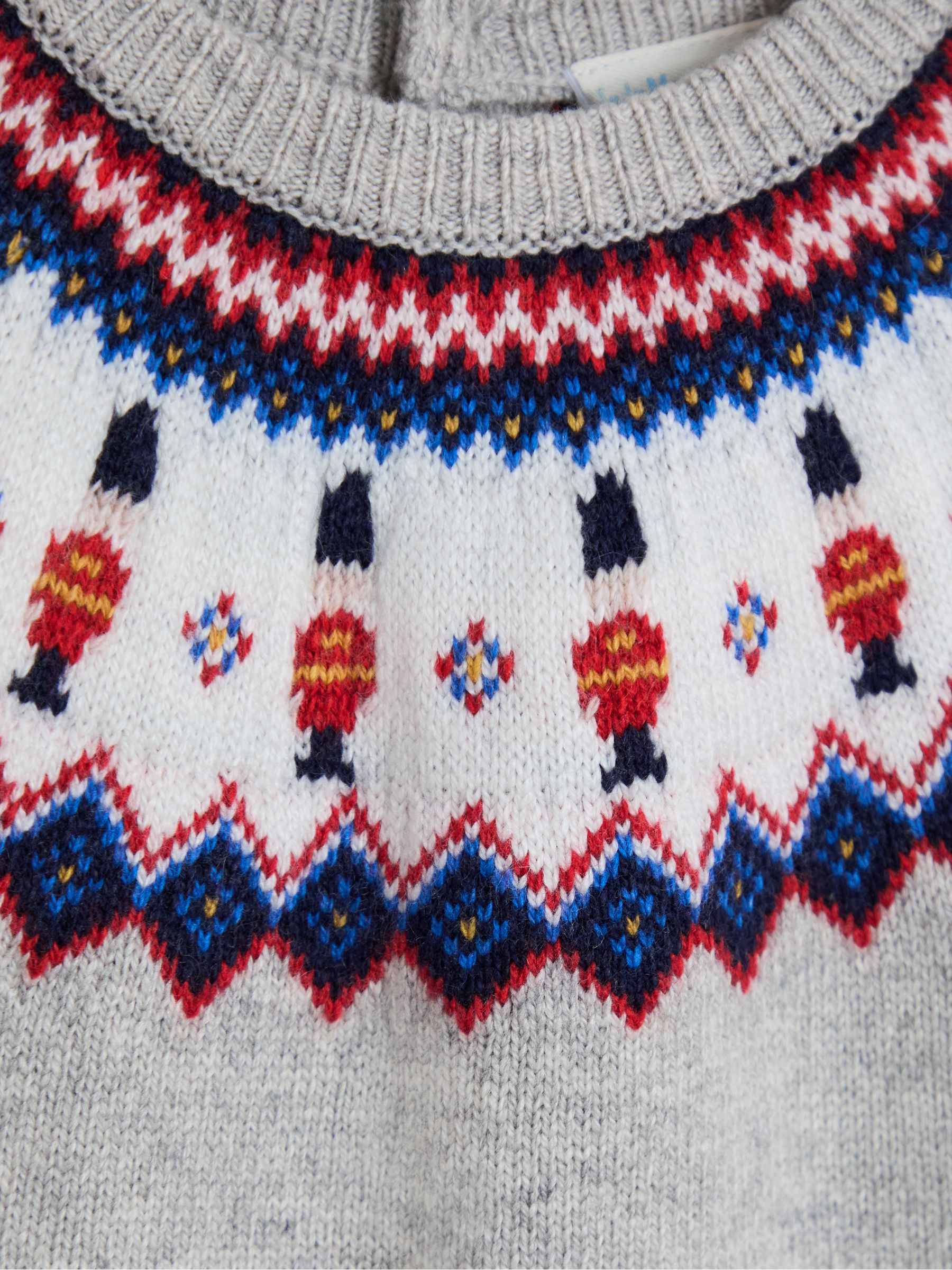 Grey Character Fair Isle Jumper - Image 3 of 3