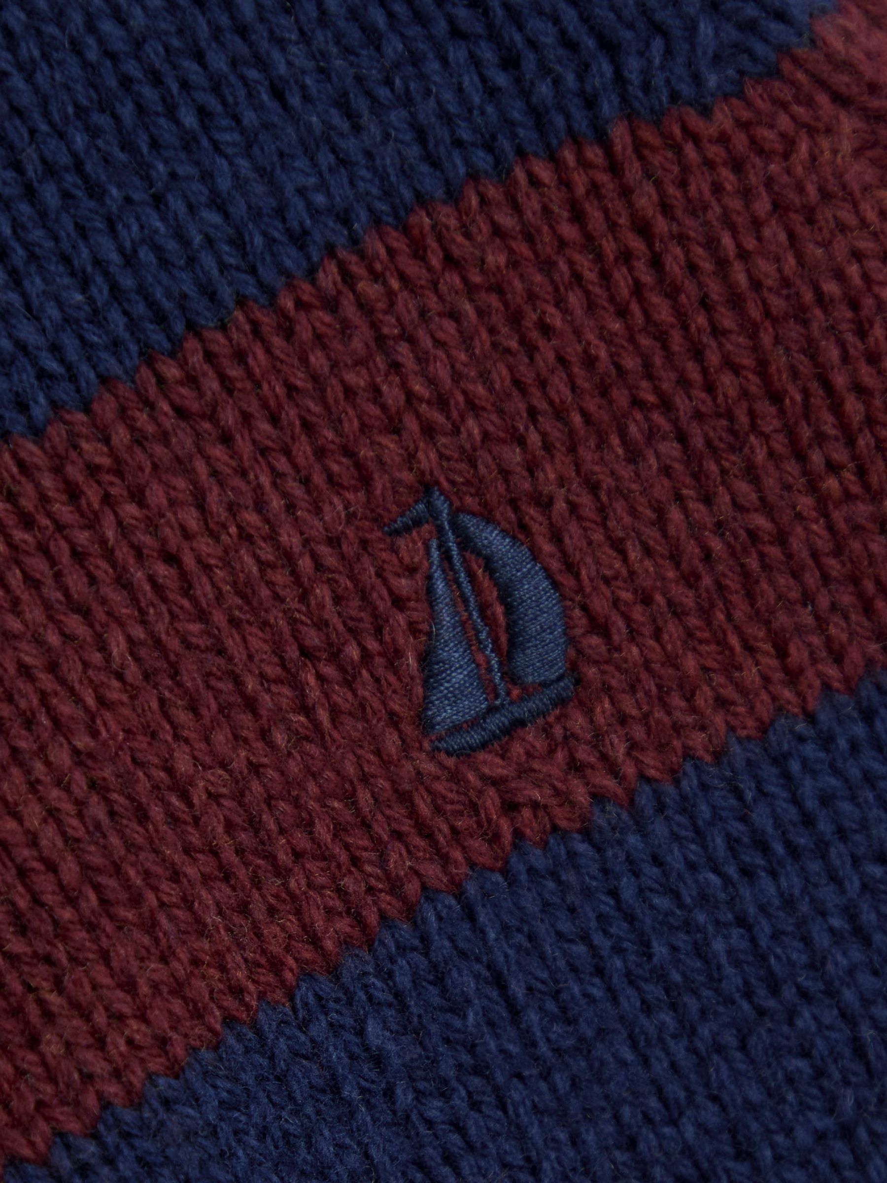 Red Classic Stripe Half Zip Jumper - Image 2 of 3