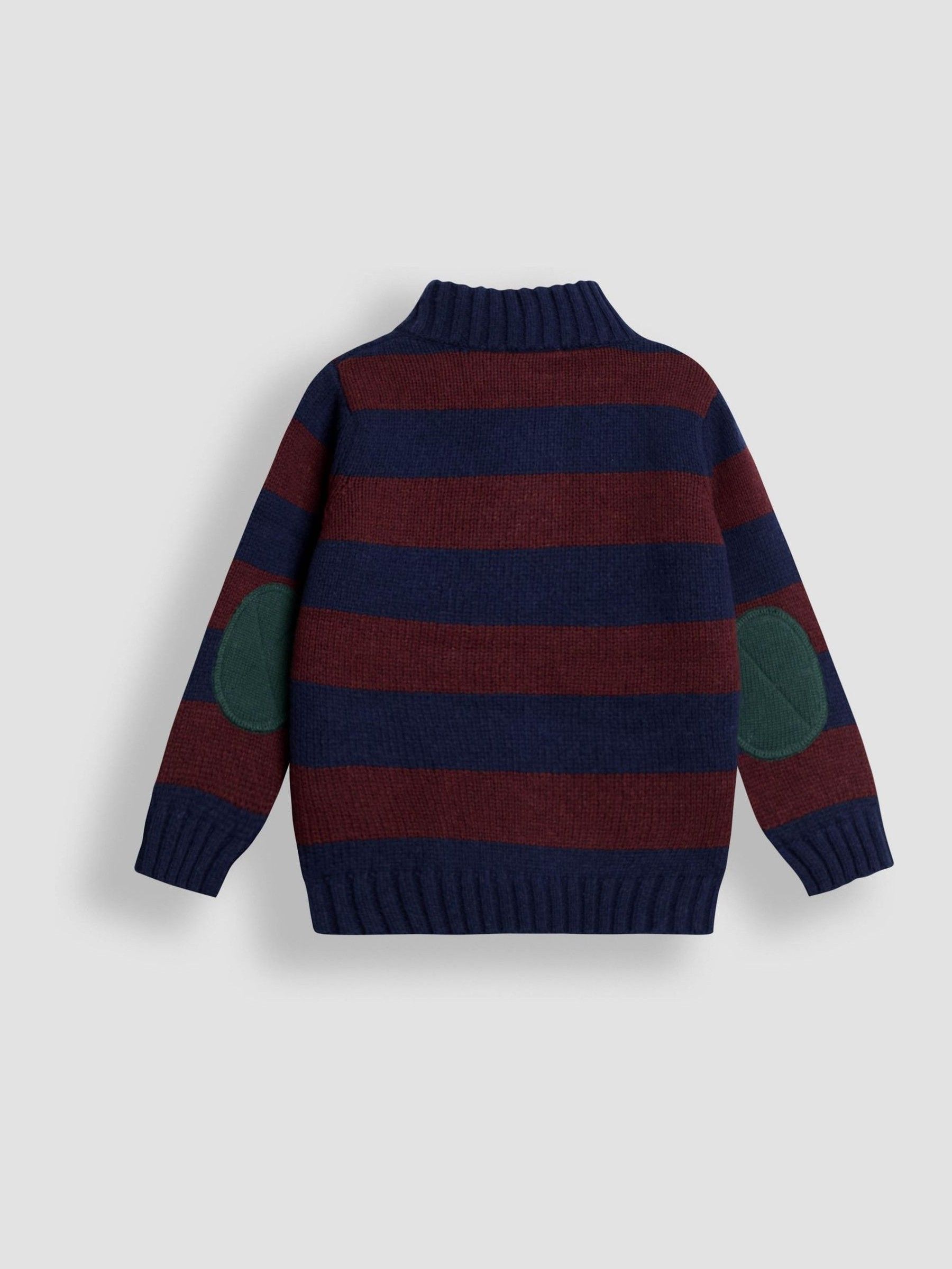 Red Classic Stripe Half Zip Jumper - Image 3 of 3