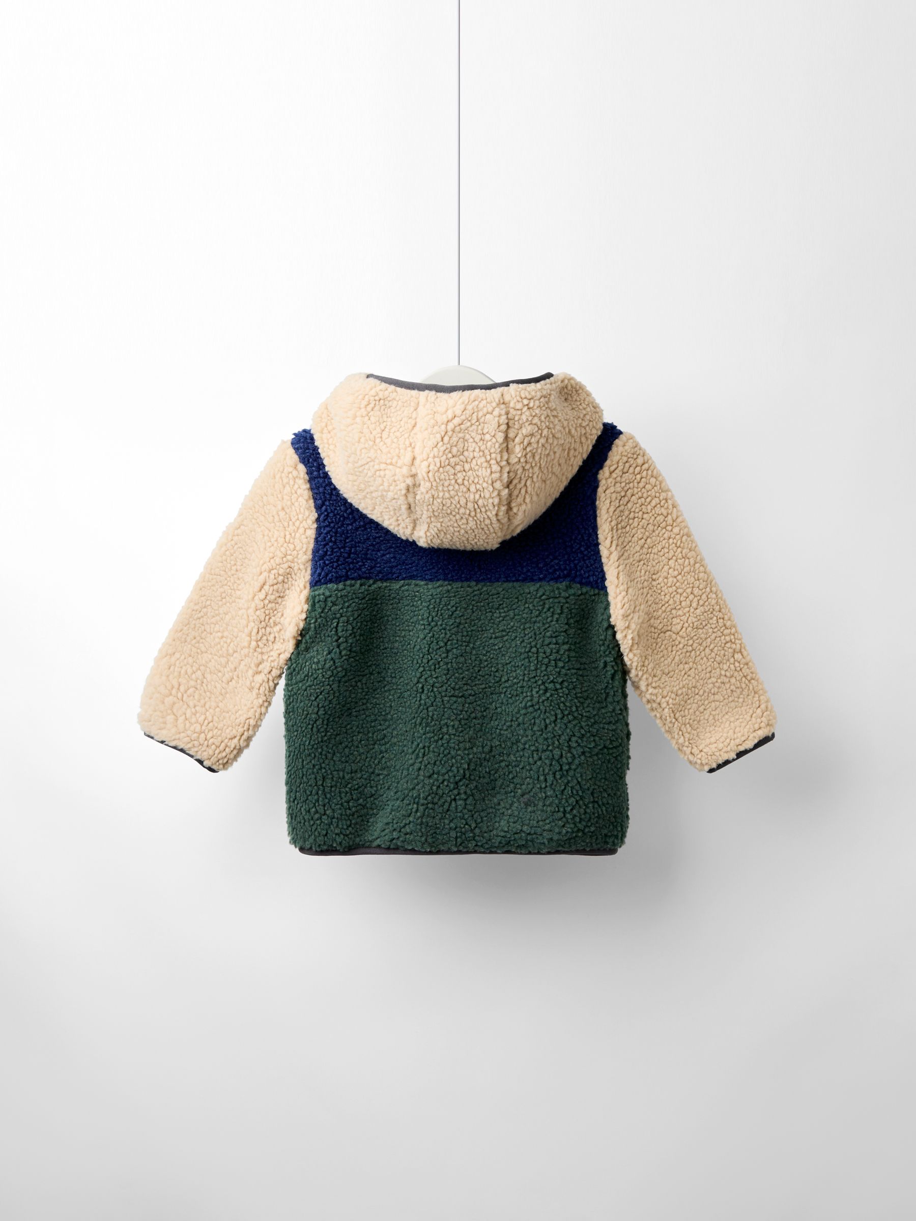 Khaki Green Tractor Appliqué Teddy Fleece Jacket - Image 2 of 6