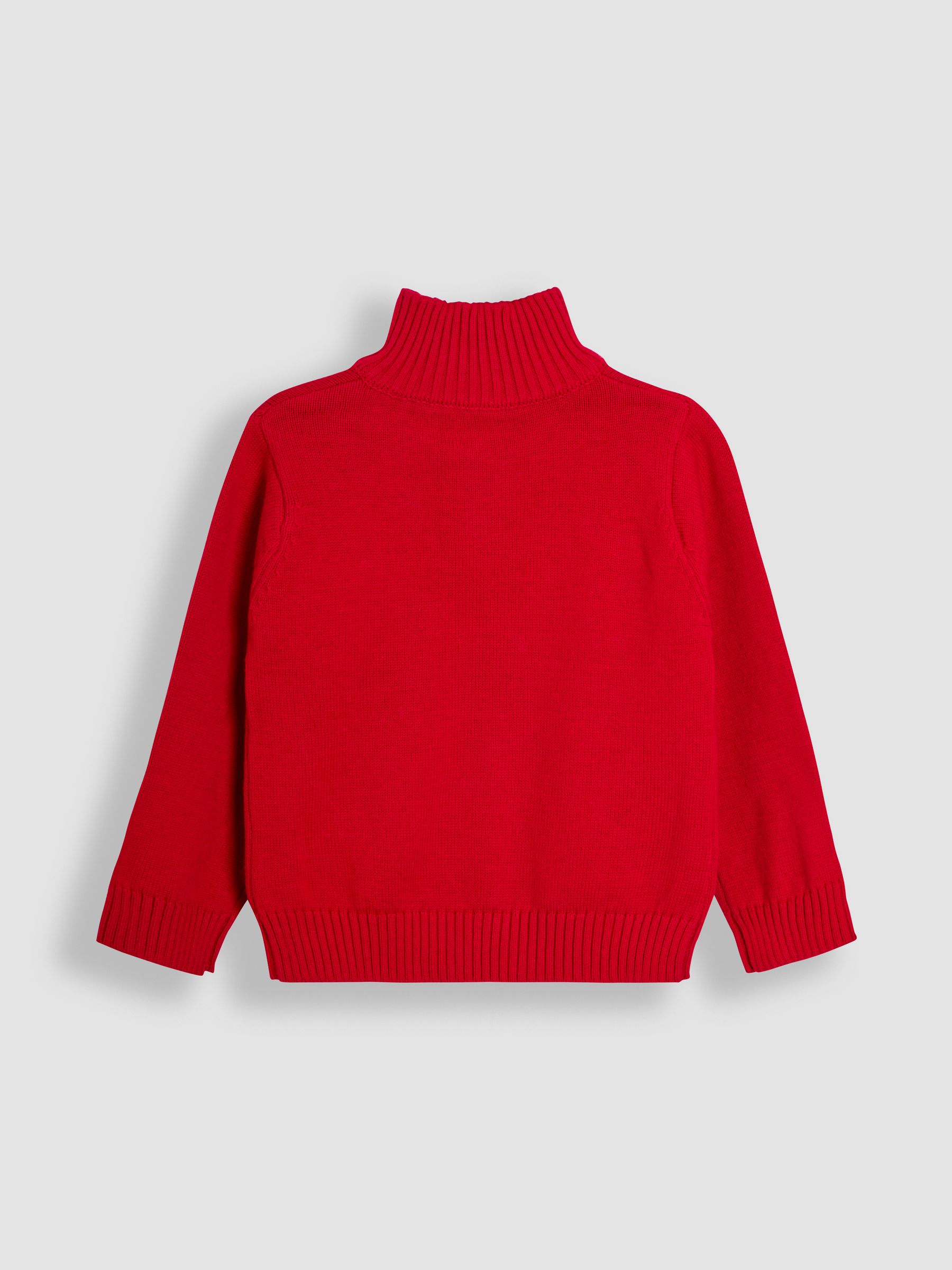 Red Classic Half Zip Jumper - Image 2 of 3