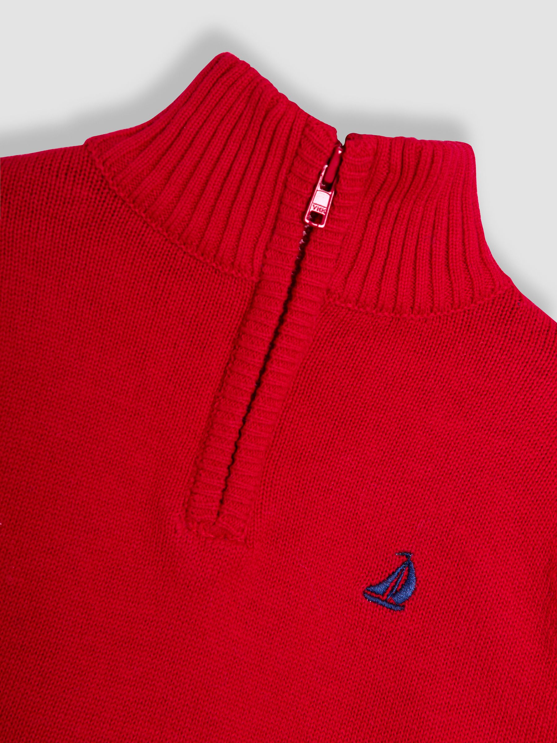 Red Classic Half Zip Jumper - Image 3 of 3