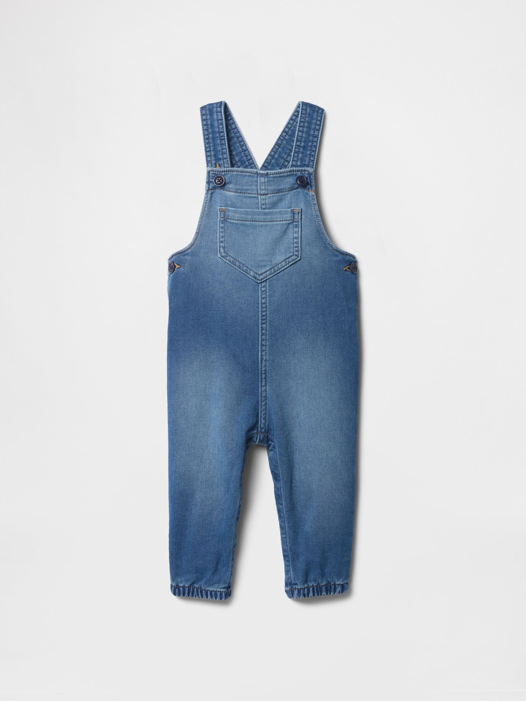 Blue Denim Dungarees (Newborn-24mths) - Image 1 of 3