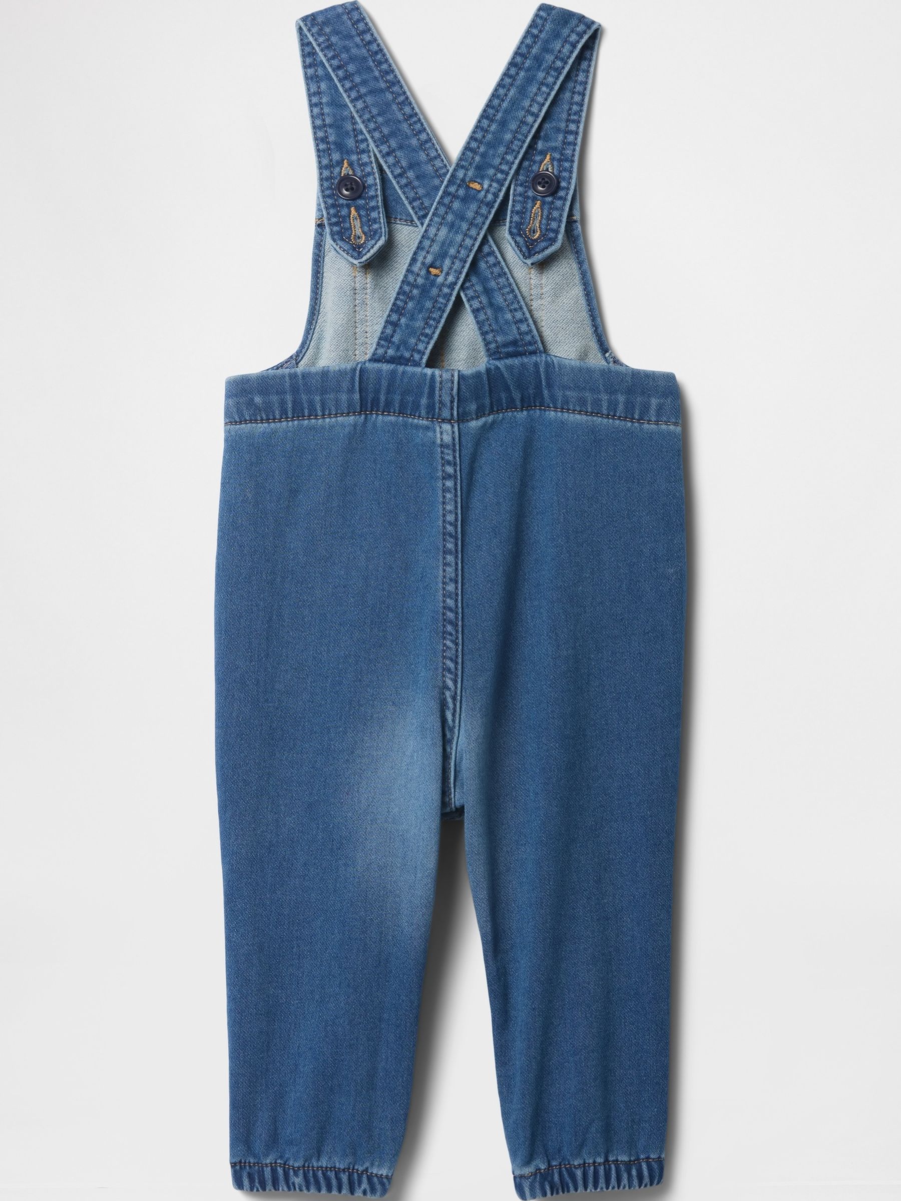 Blue Denim Dungarees (Newborn-24mths) - Image 2 of 3