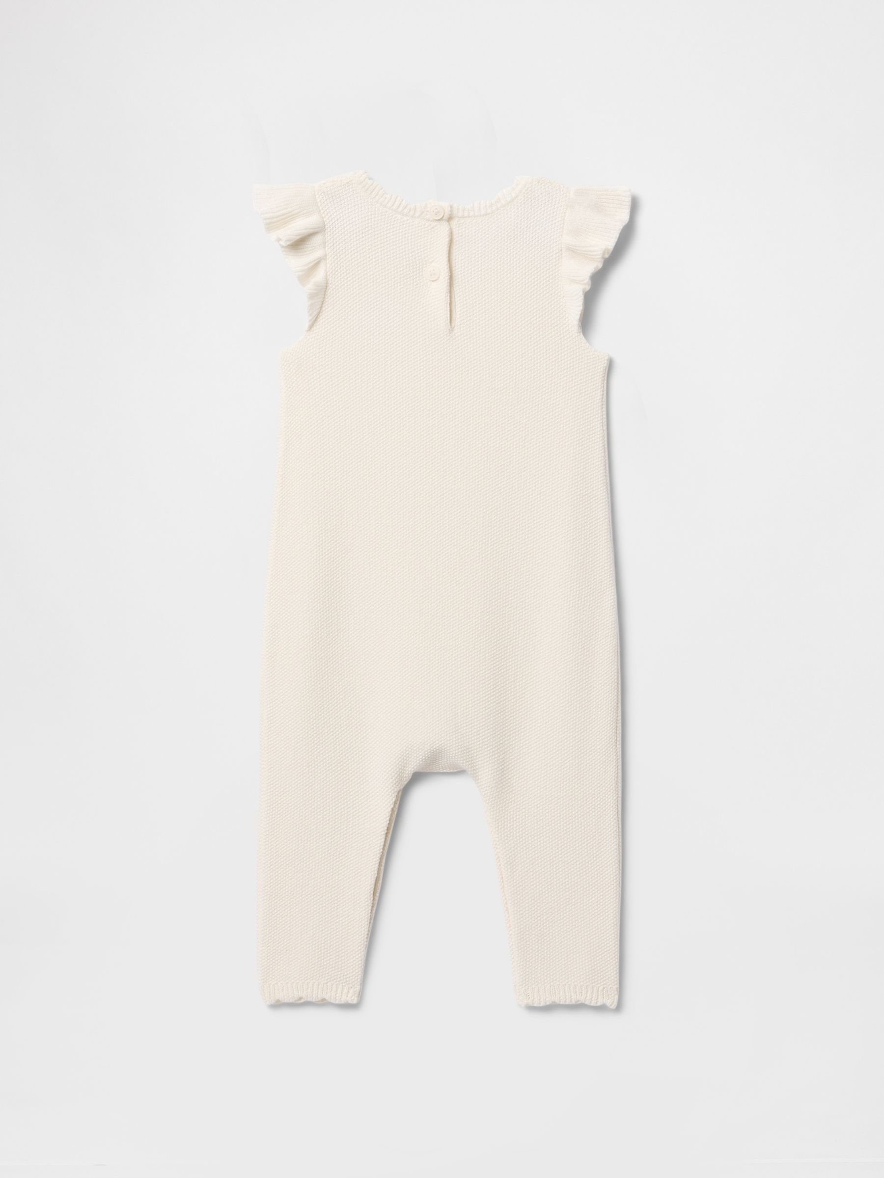 Cream Ruffle Jumper One-Piece (Newborn-24mths) - Image 2 of 3