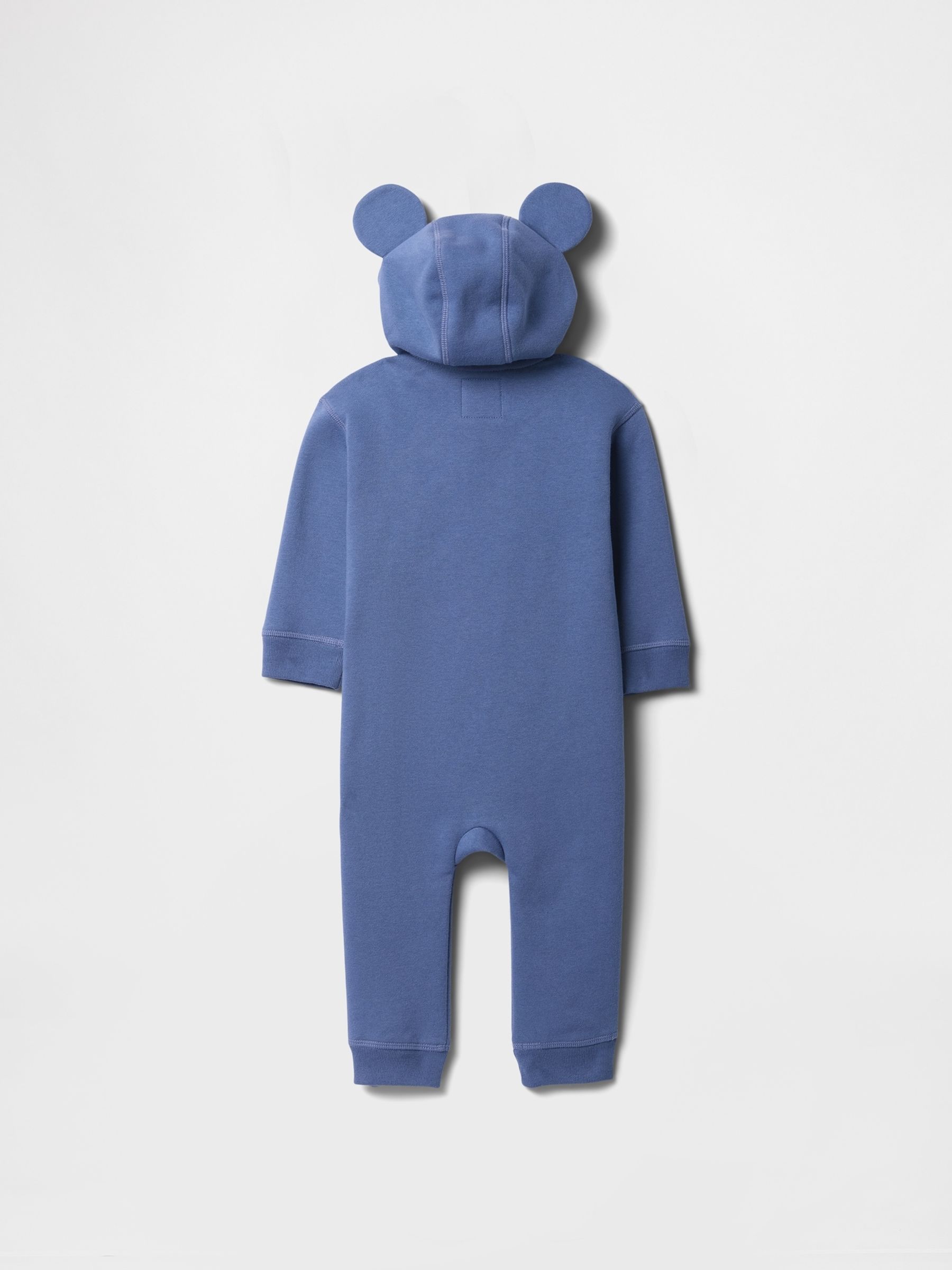 Blue Mickey Mouse Disney Logo Hooded Baby Sleepsuit (Newborn-12mths) - Image 2 of 3