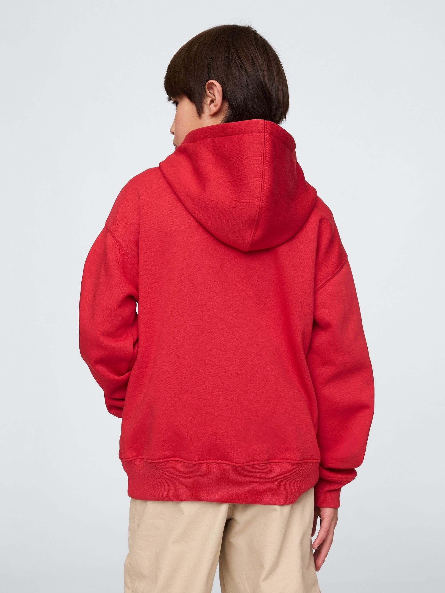 Red Pullover Vintage Logo Hoodie (4-13yrs) - Image 2 of 5