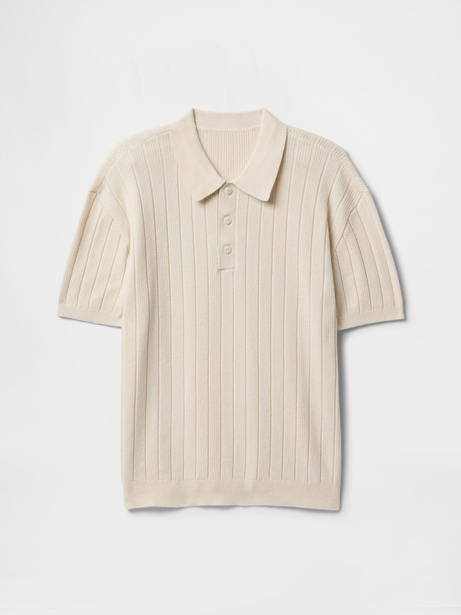 Brown Rib Knit Polo Shirt (4-13yrs) - Image 4 of 5