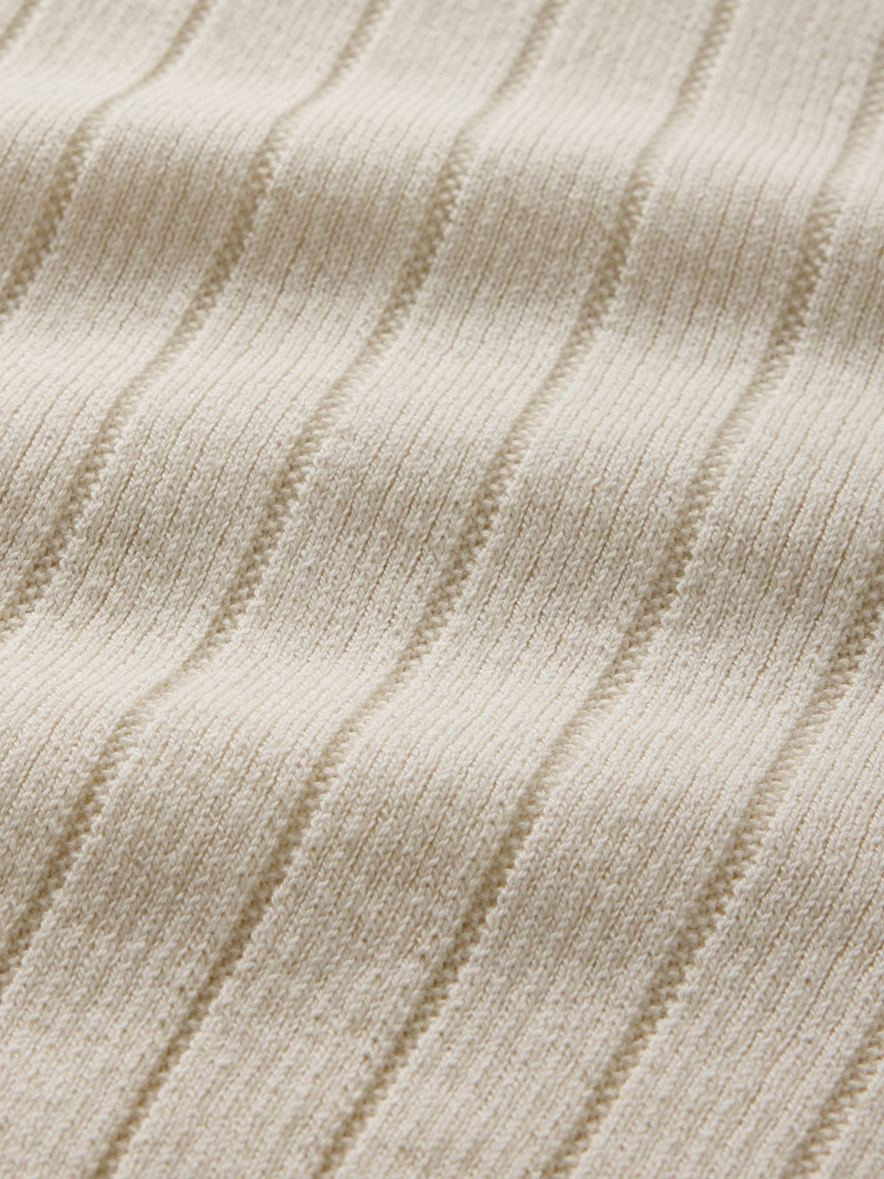 Brown Rib Knit Polo Shirt (4-13yrs) - Image 5 of 5