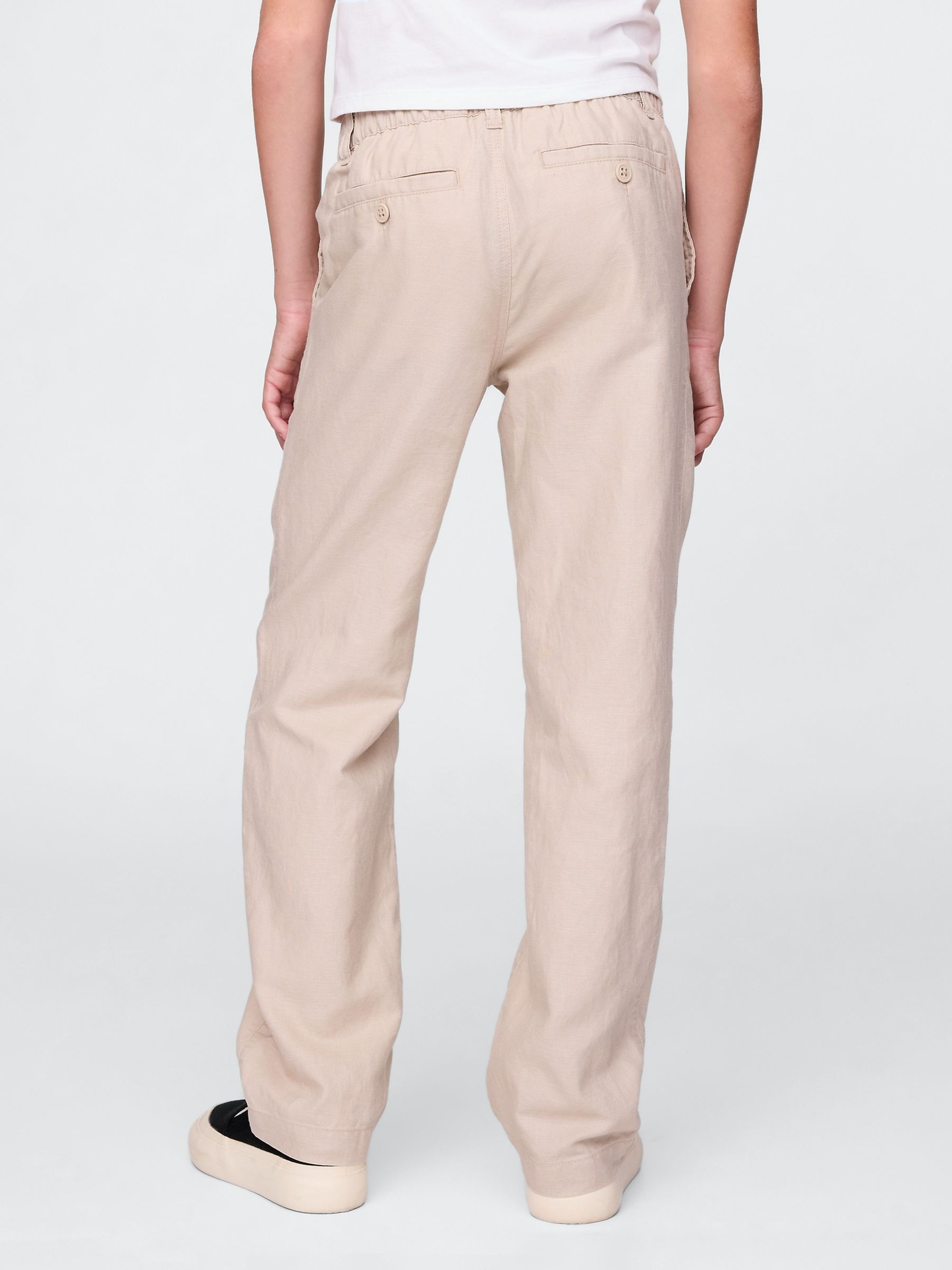 Beige Linen-Cotton Trousers (4-13yrs) - Image 2 of 5