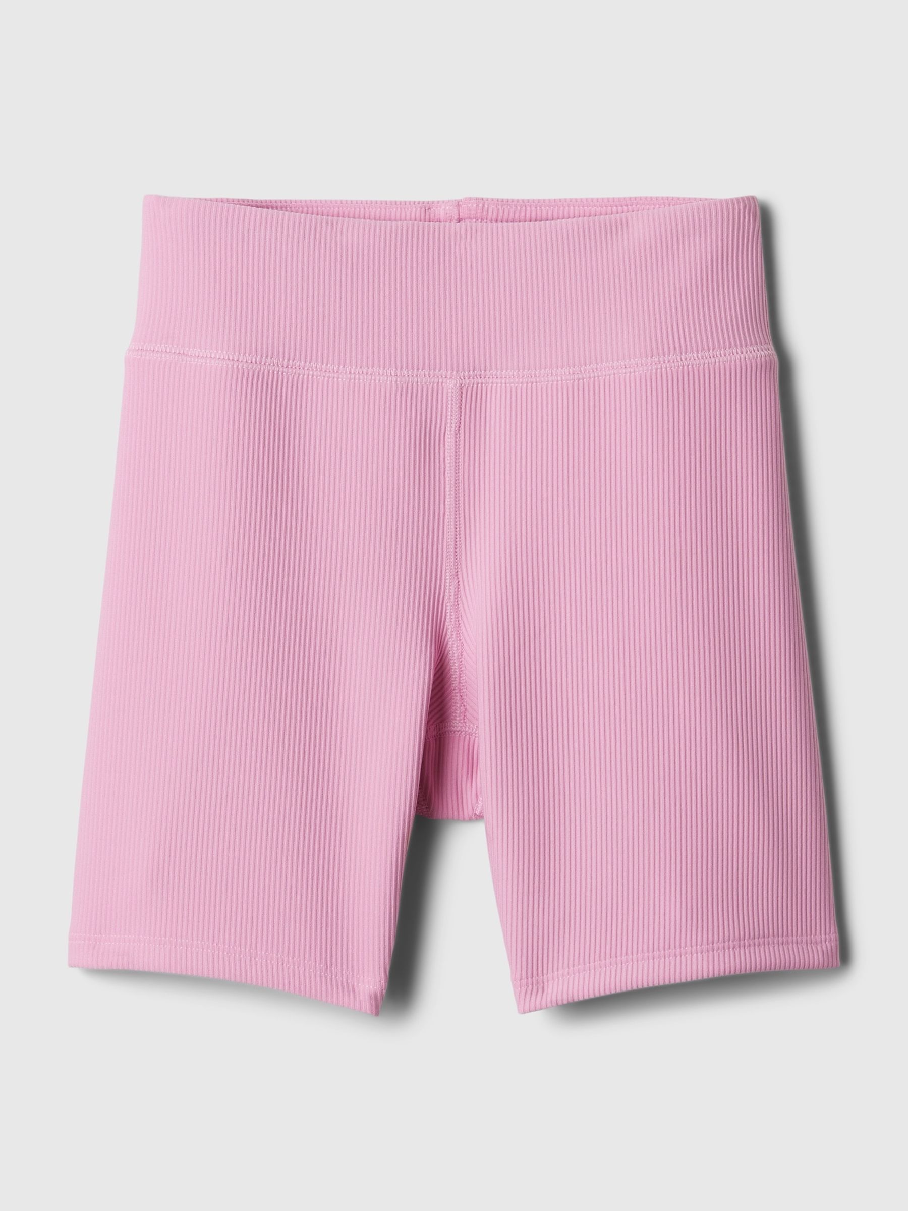 Pink Rib Biker Shorts (4-13yrs) - Image 5 of 5