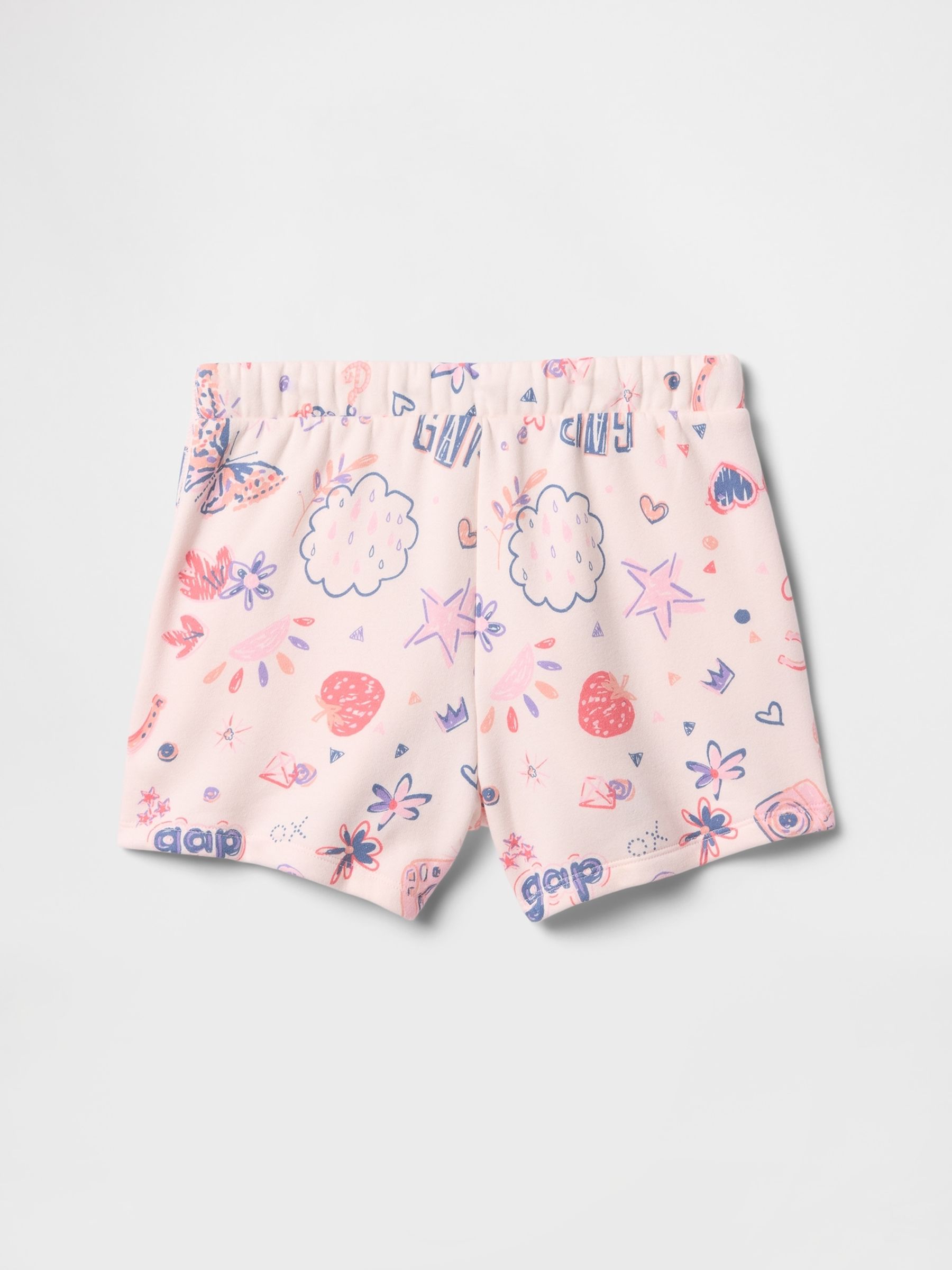 Pink Fleece-Lined Pull On Shorts - Image 2 of 3