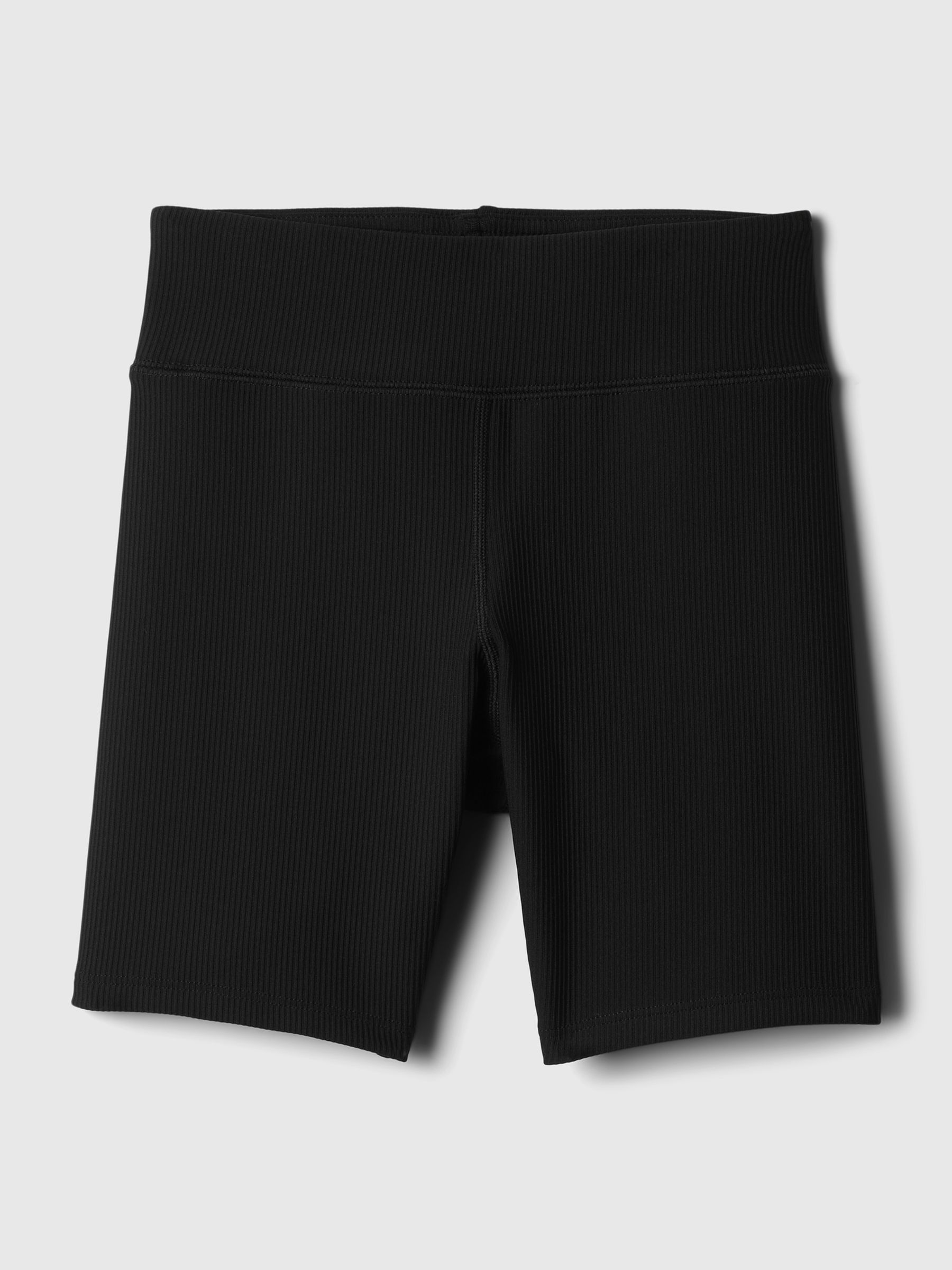Black Rib Biker Shorts (4-13yrs) - Image 4 of 4