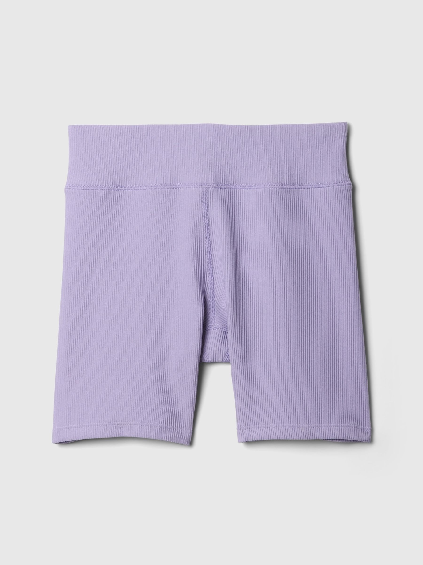 Purple Rib Biker Shorts (4-13yrs) - Image 4 of 5