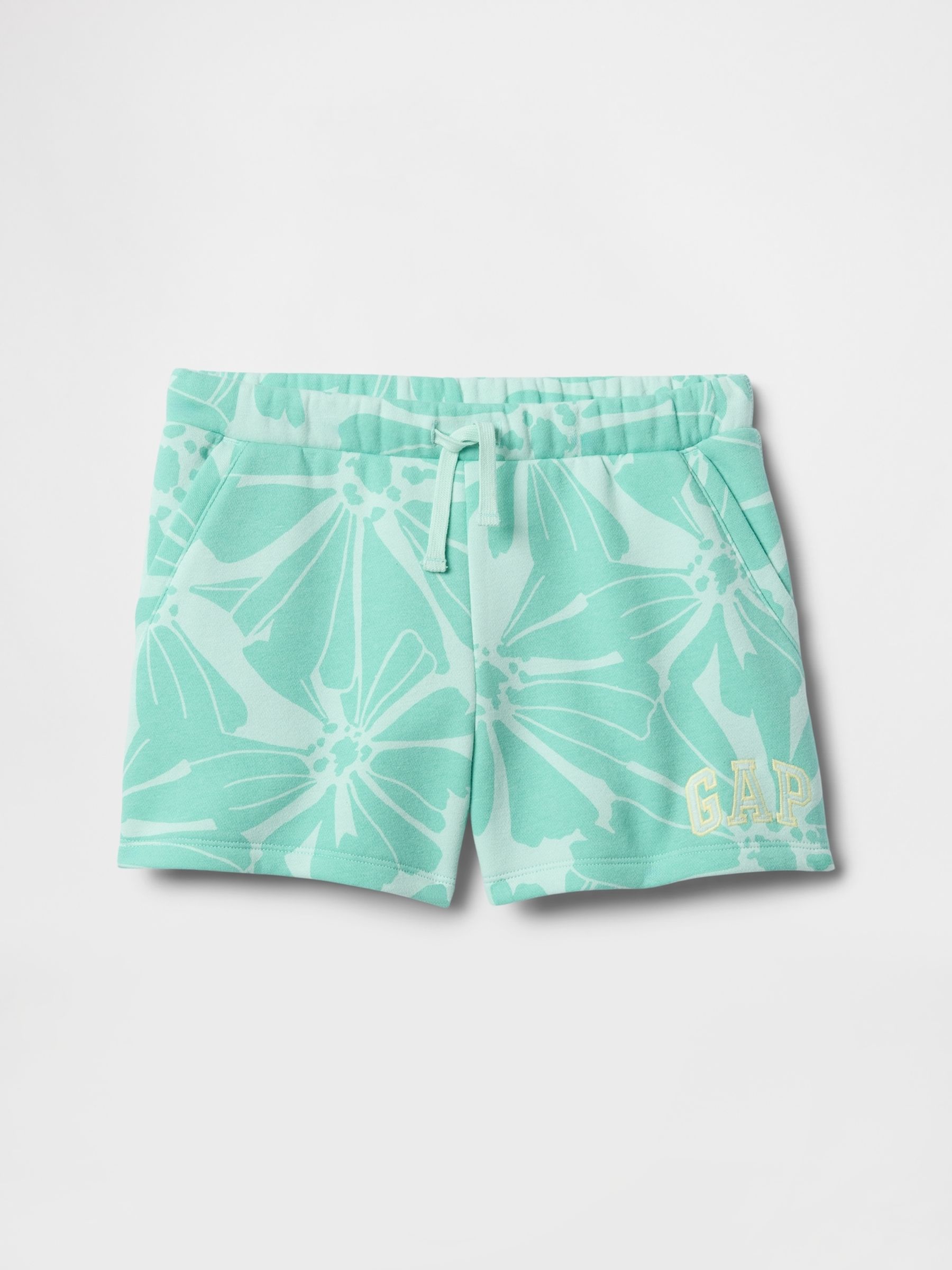 Green Fleece-Lined Pull On Shorts - Image 1 of 3
