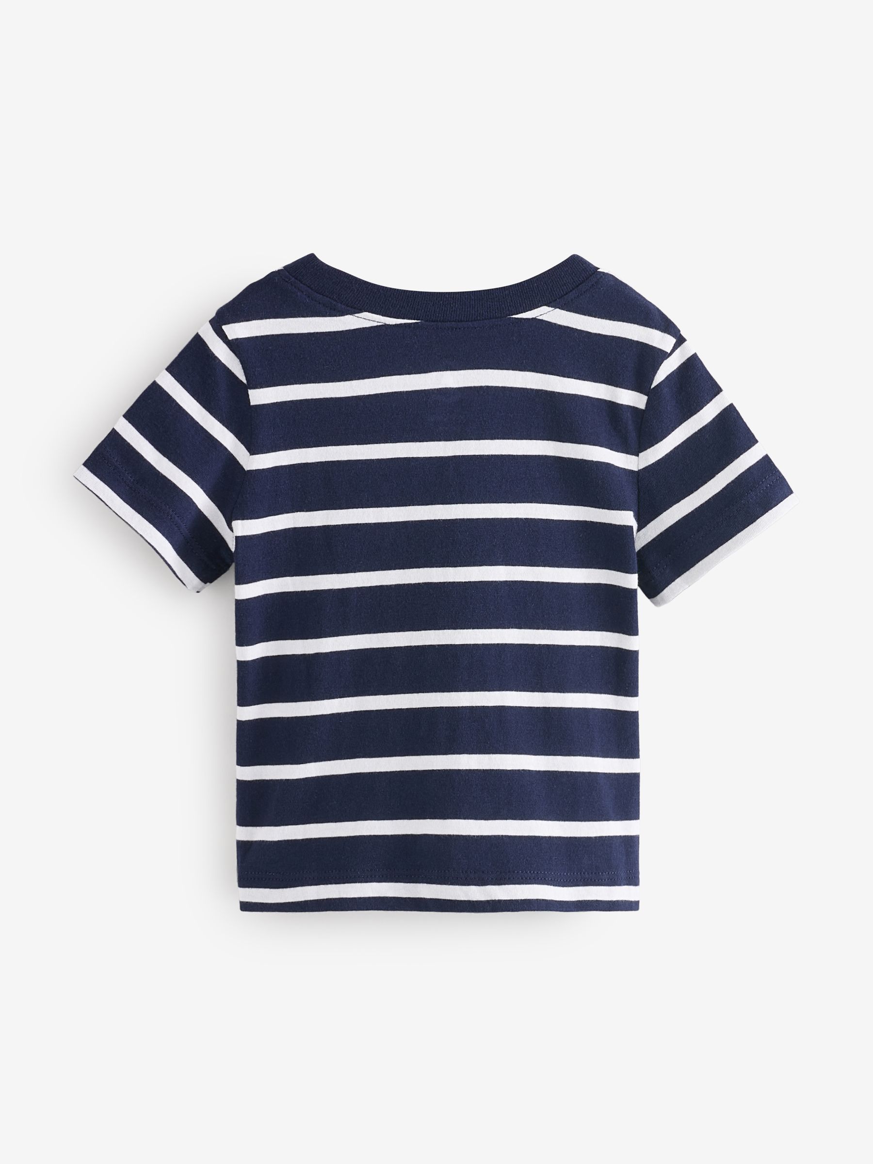 Navy/Blue Stripe Original Short Sleeve T-Shirt (6mths-5yrs) - Image 2 of 4