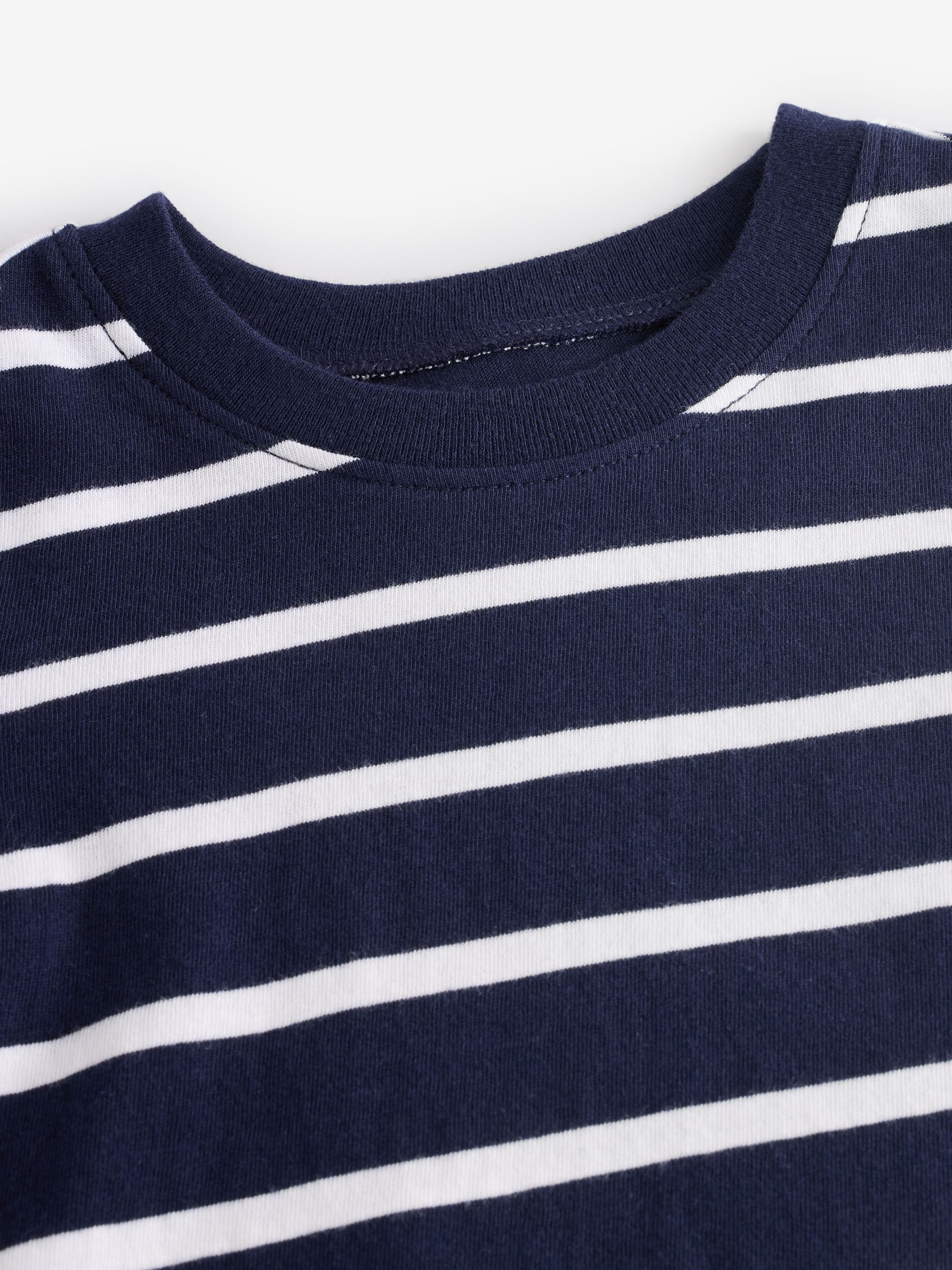 Navy/Blue Stripe Original Short Sleeve T-Shirt (6mths-5yrs) - Image 4 of 4