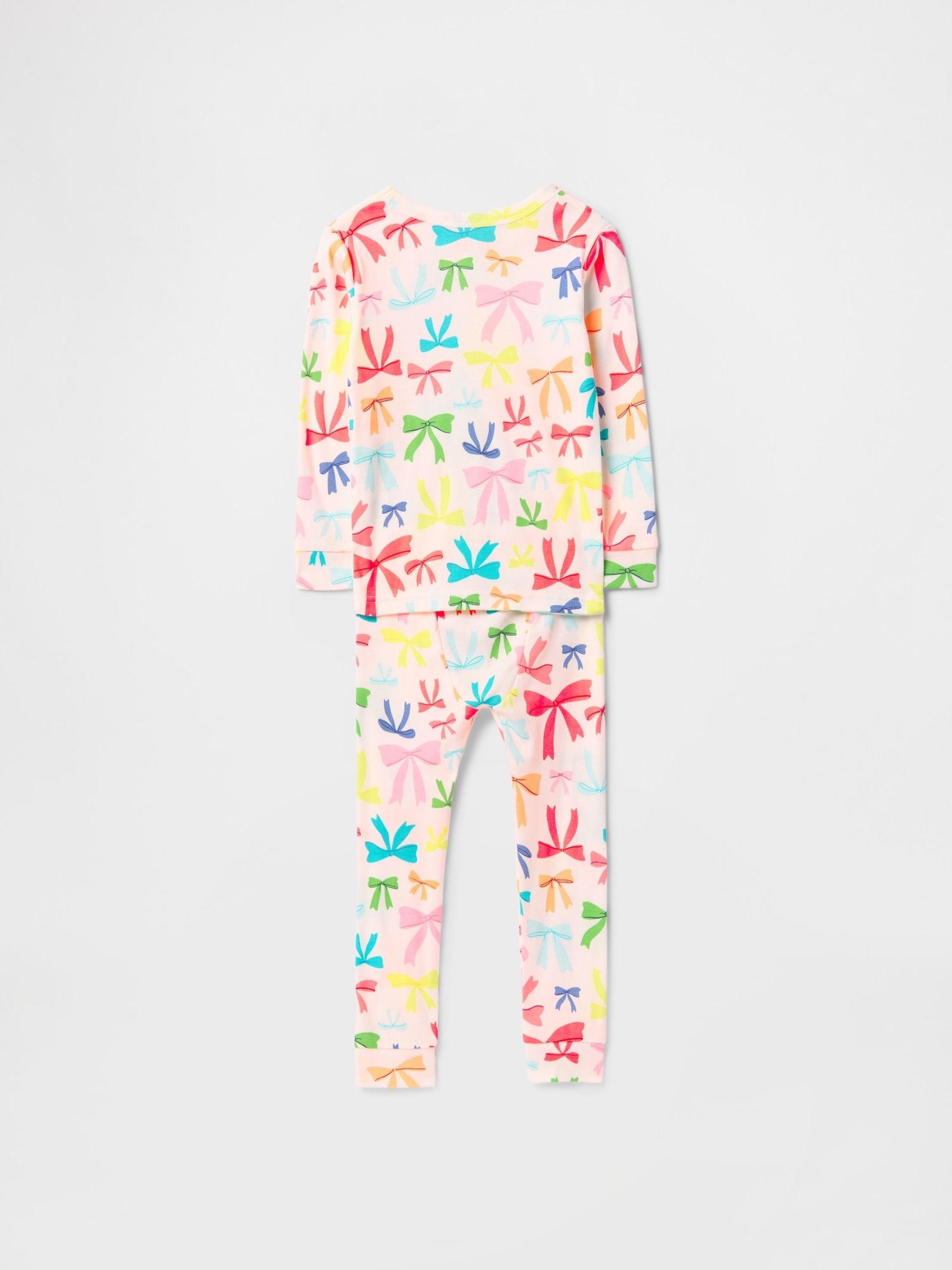 Pink Bows Brushed Cotton Long Pyjamas (6mths-5yrs) - Image 2 of 2