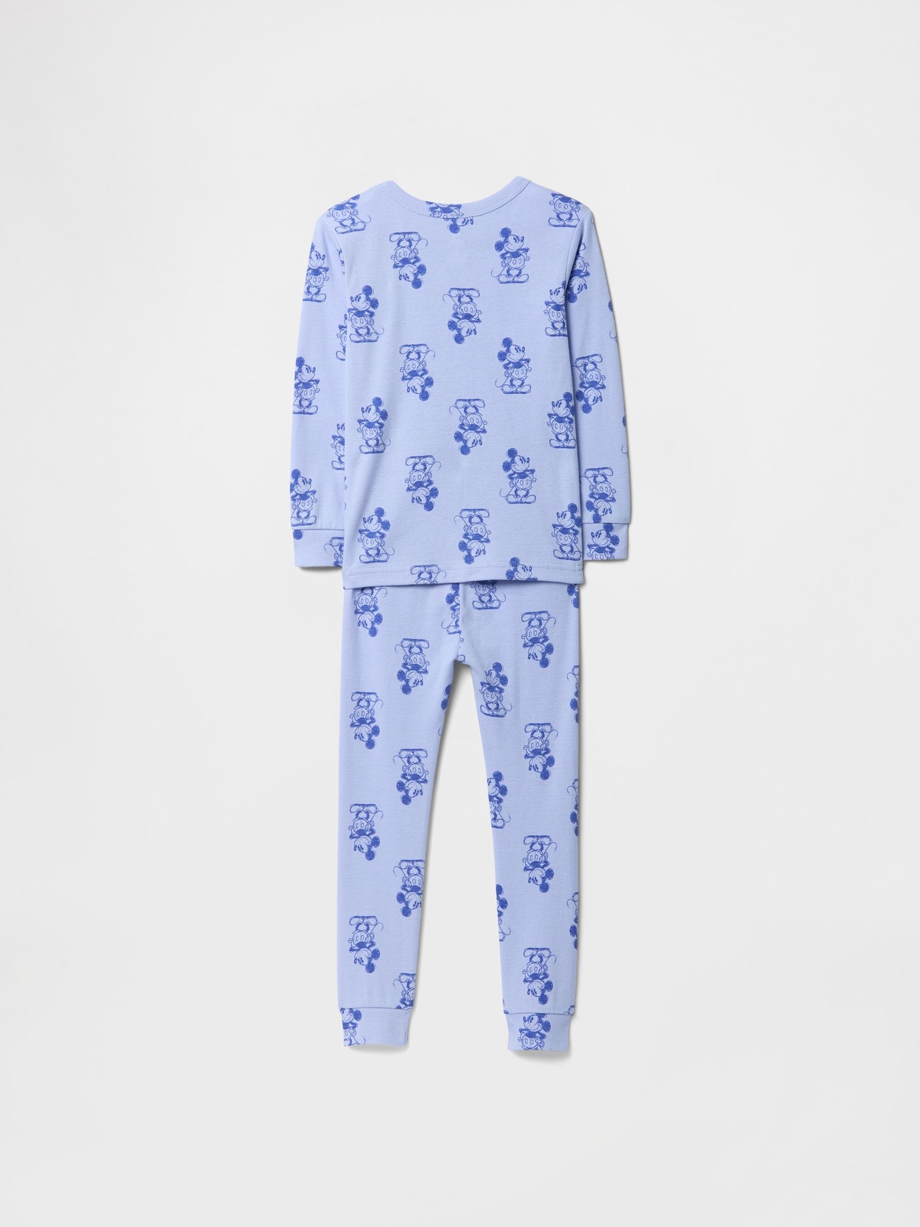 Blue Mickey Mouse Disney Cotton Long Pyjamas (6mths-5yrs) - Image 2 of 3