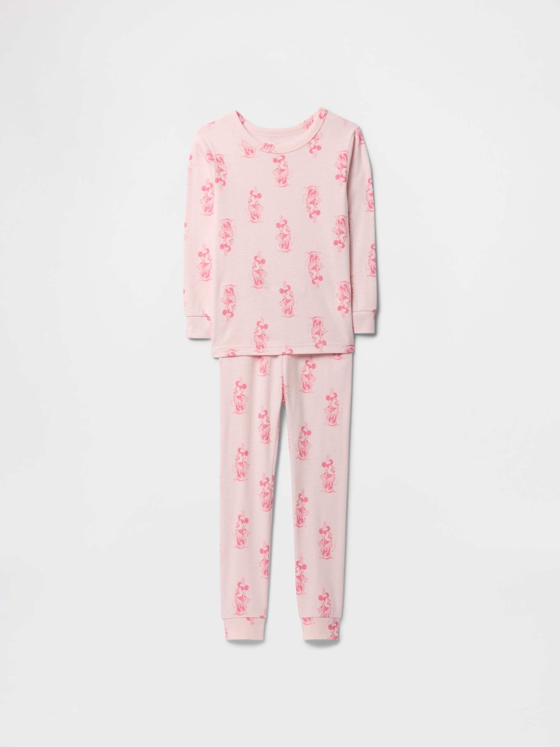 Pink Minnie Mouse Disney Cotton Long Pyjamas (6mths-5yrs) - Image 1 of 3