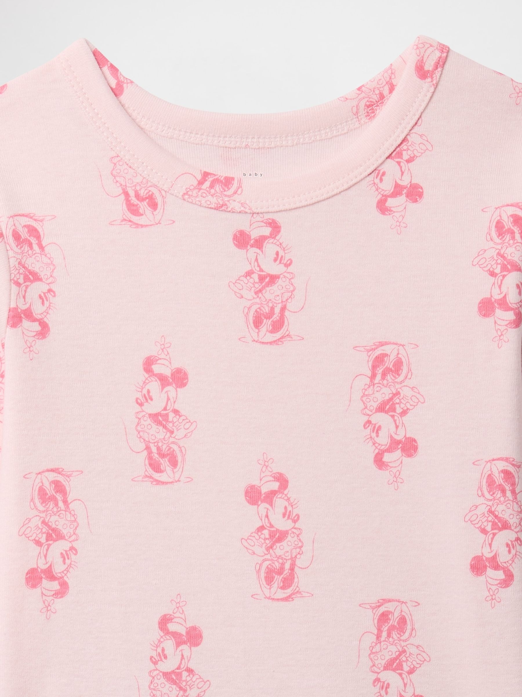 Pink Minnie Mouse Disney Cotton Long Pyjamas (6mths-5yrs) - Image 3 of 3