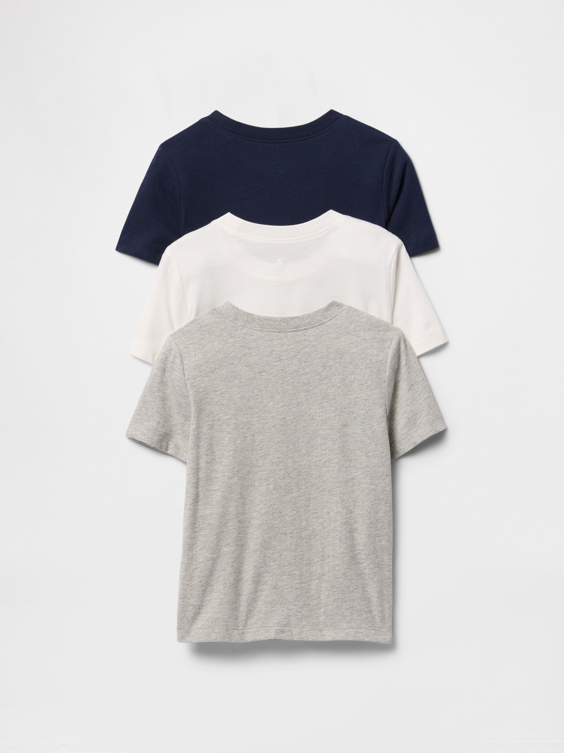 Navy Blue, White & Grey 3-Pack Brannan Bear Everyday T-Shirts (6mths-5yrs) - Image 2 of 2