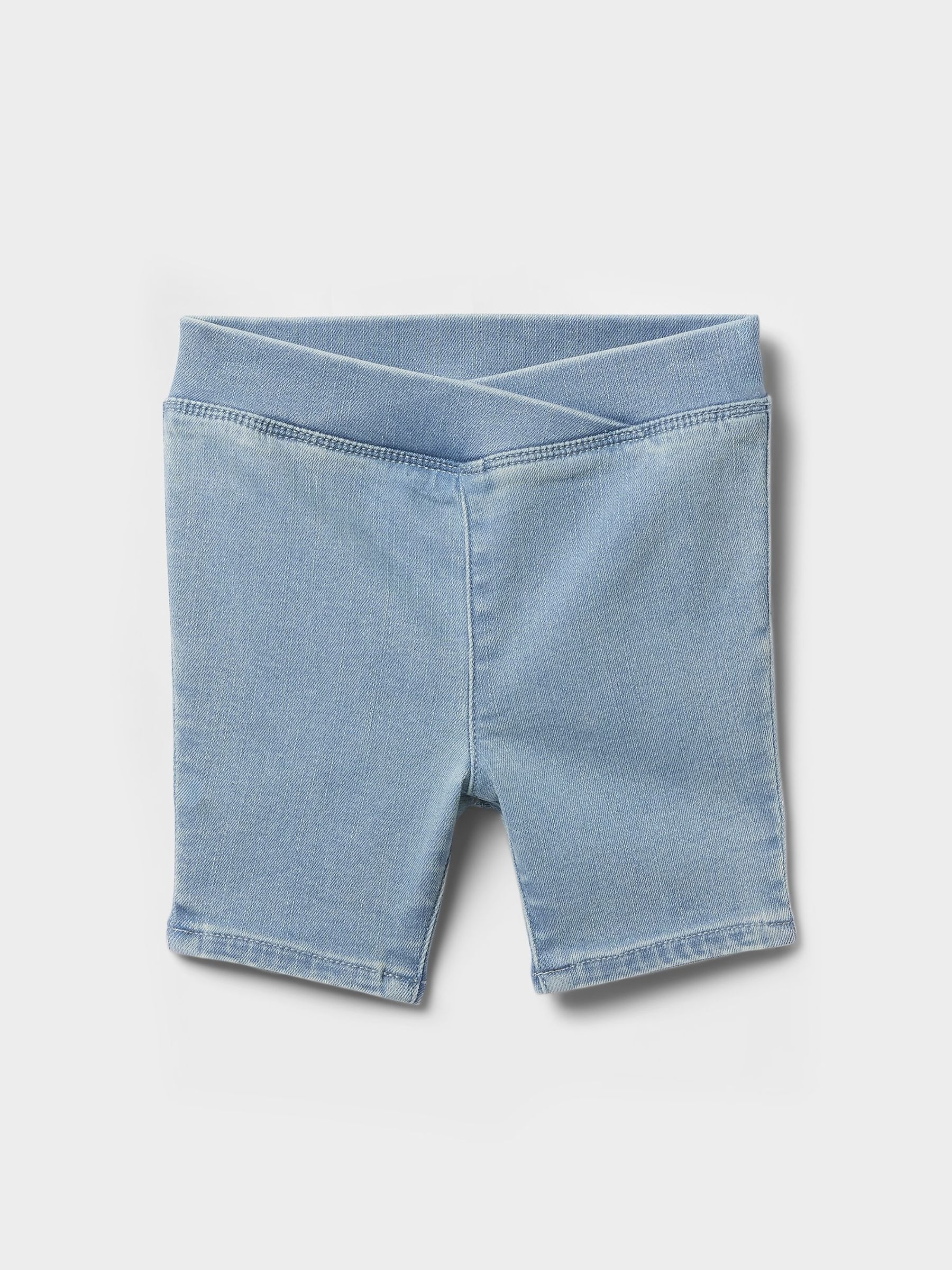 Blue Denim Cycling Shorts (6mths-5yrs) - Image 1 of 2