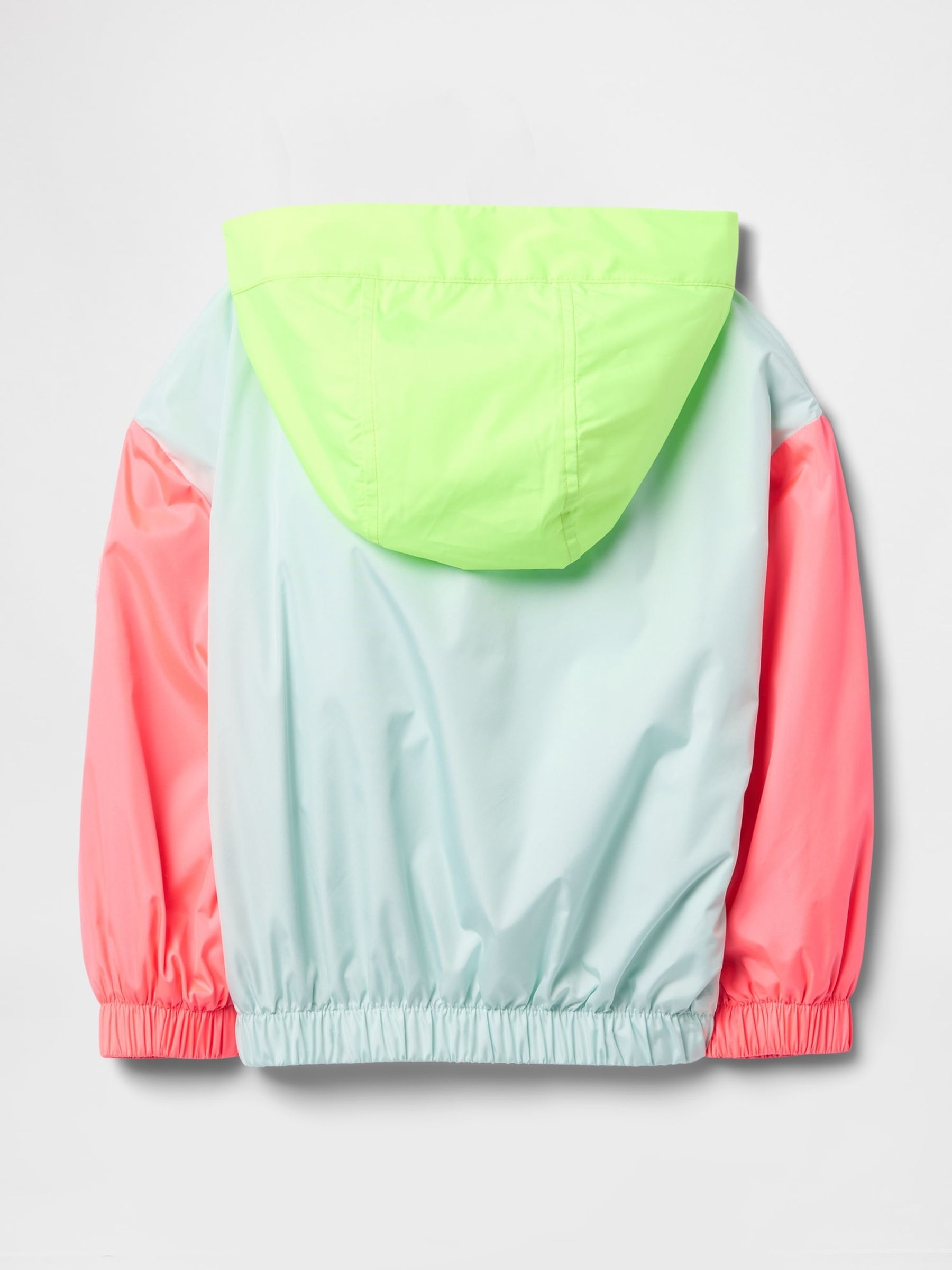 Green Colourblock Windbreaker Jacket (6mths-5yrs) - Image 3 of 3